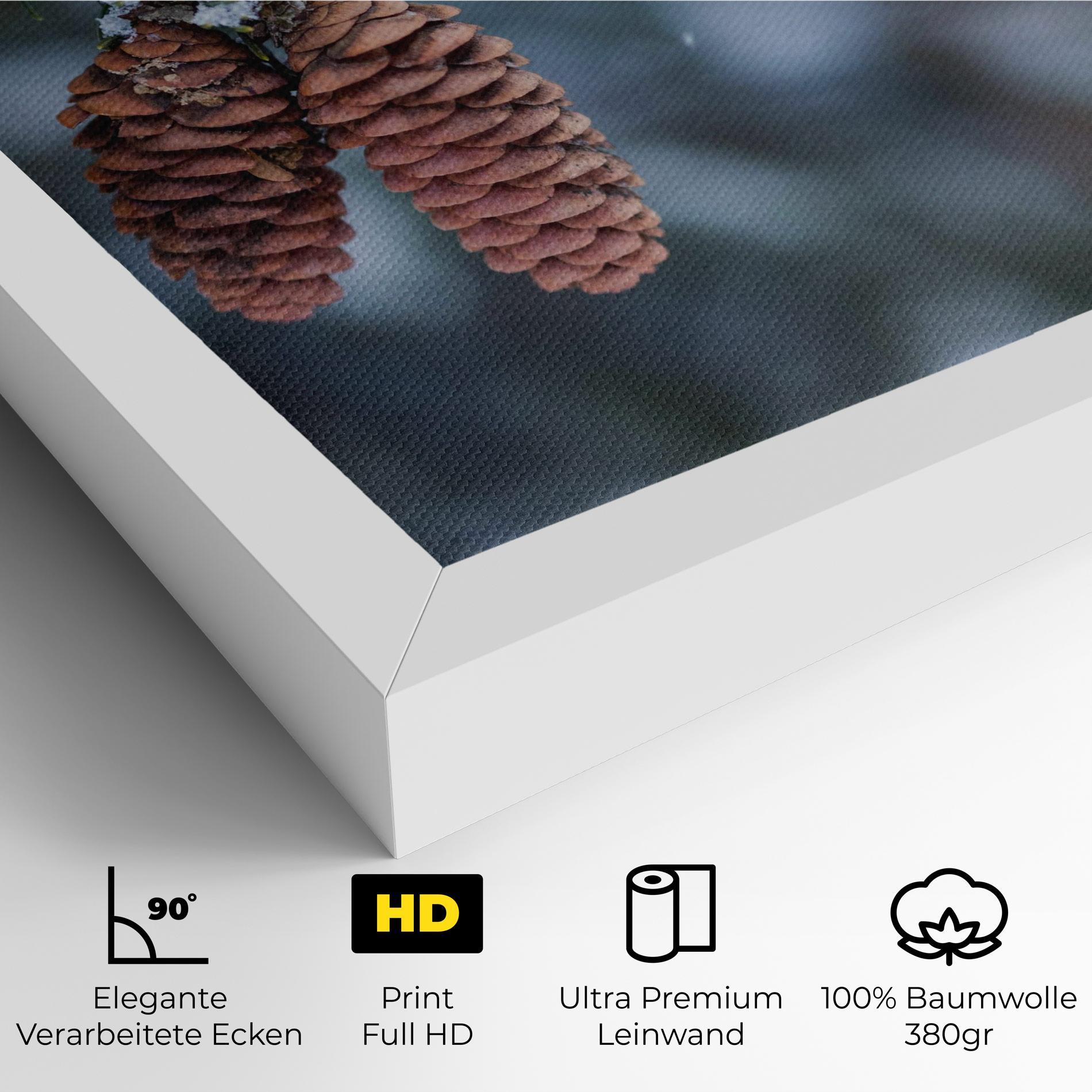 Leinwandbild Winter Cones mockup 4