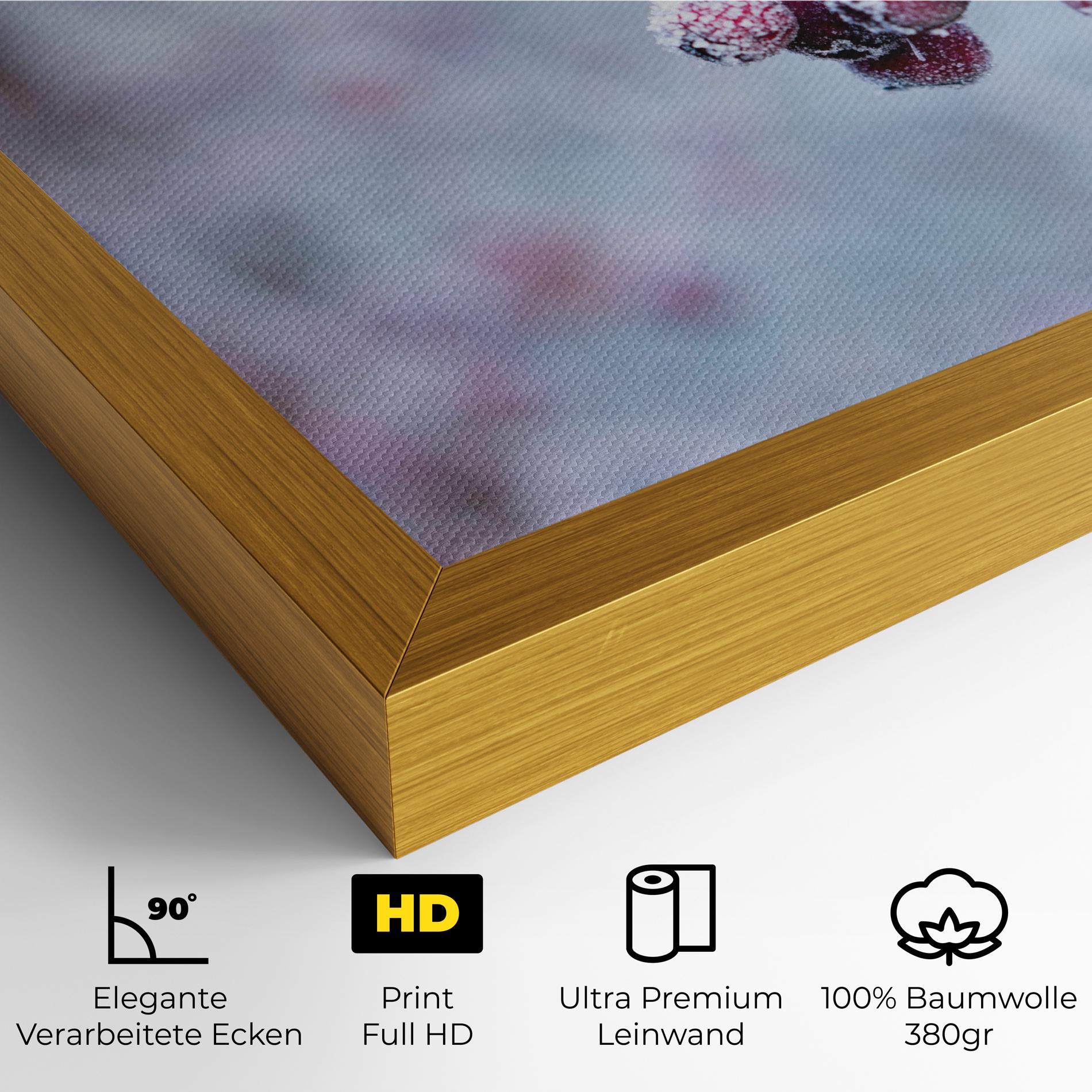 Leinwandbild Red Winter Fruits mockup 4