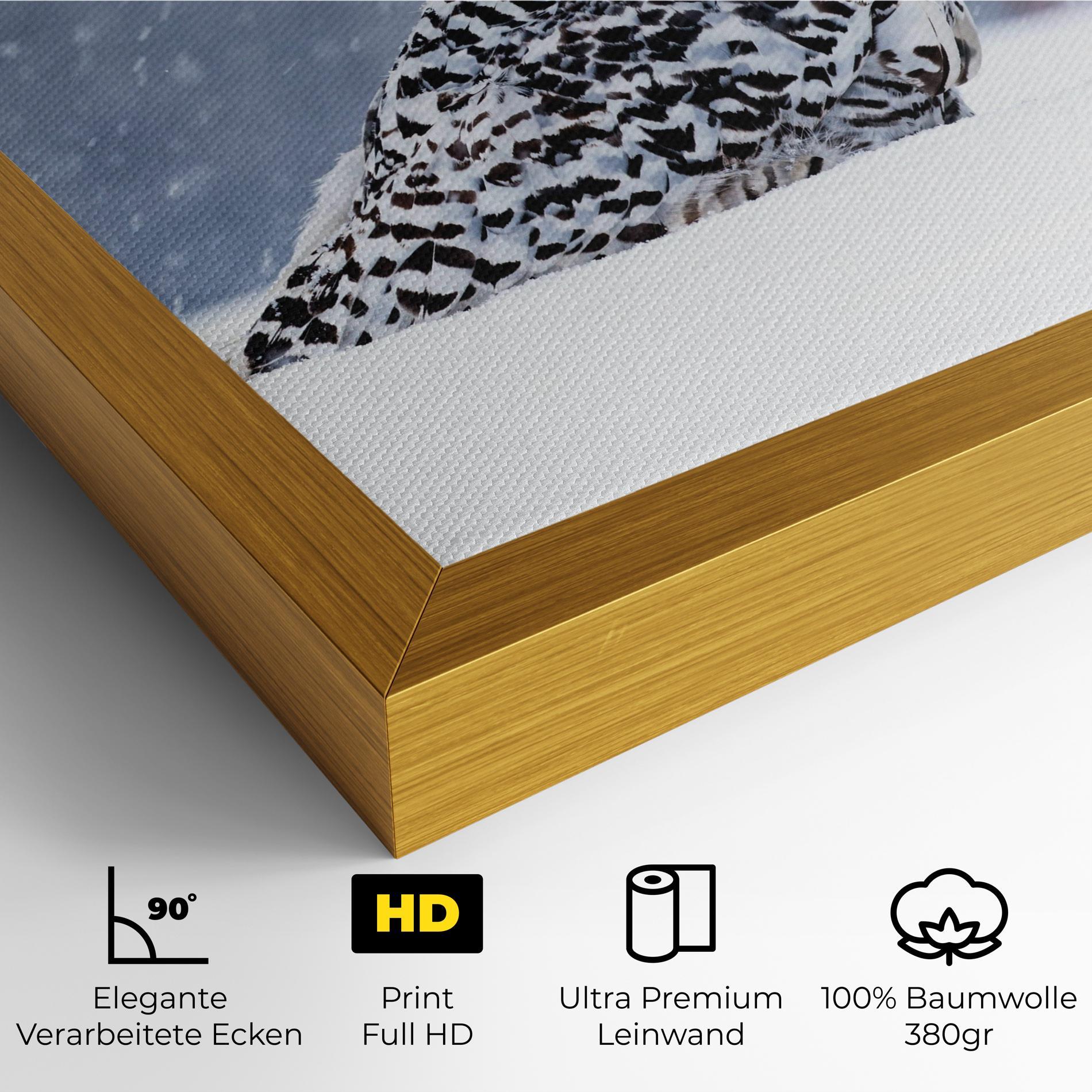 Leinwandbild Snow Owl mockup 4