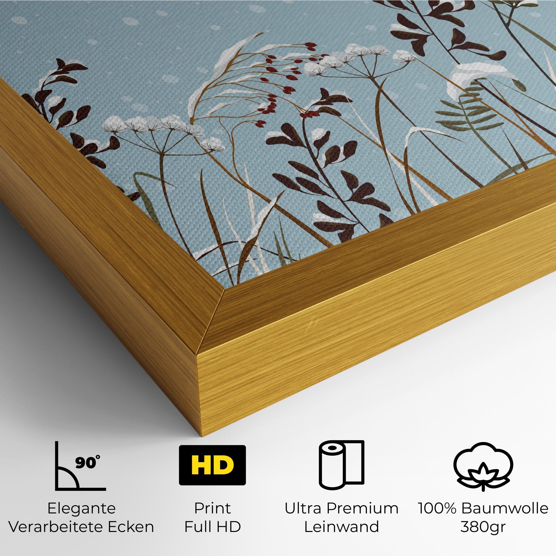 Leinwandbild Snow Plants mockup 4
