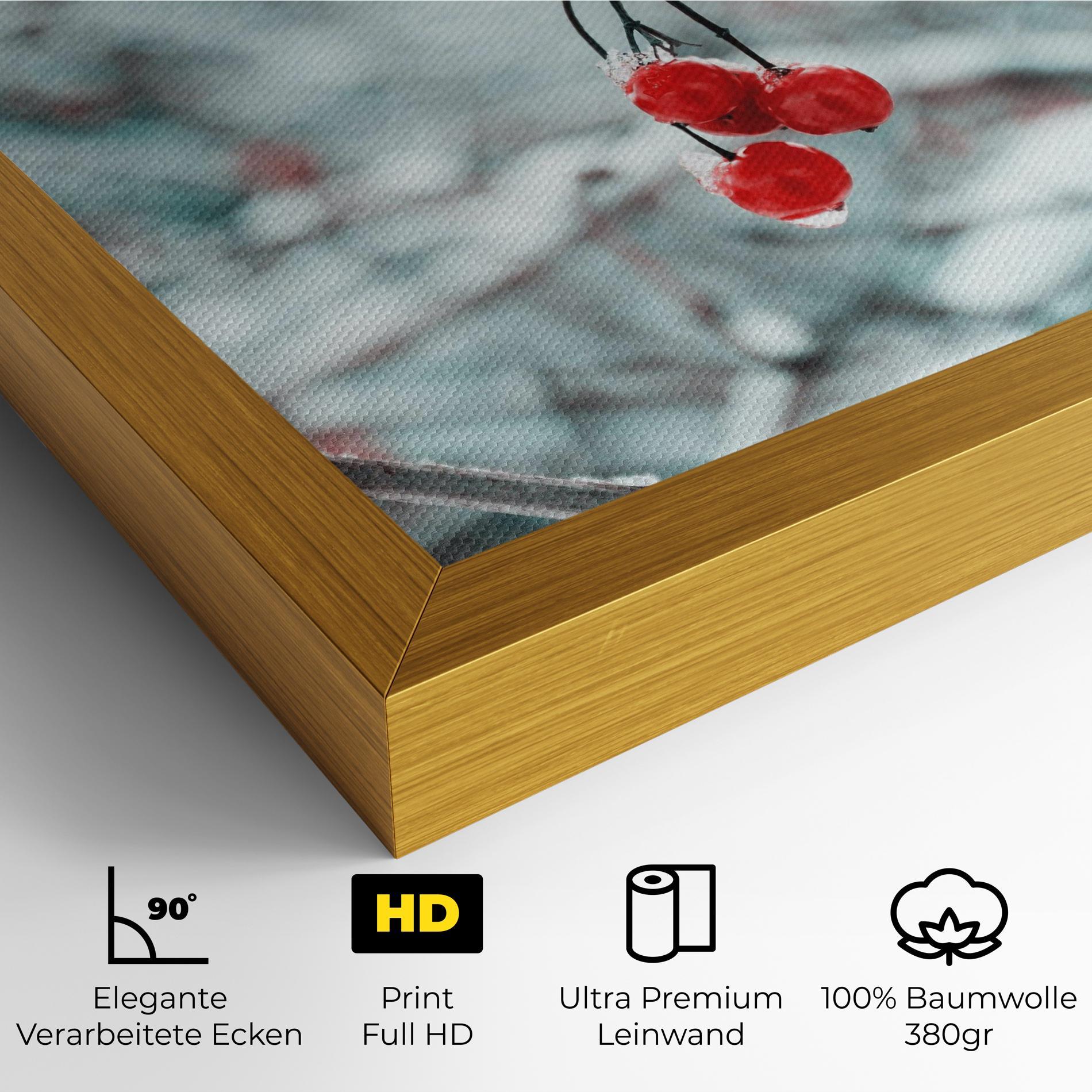 Leinwandbild Snow Red Fruits mockup 4