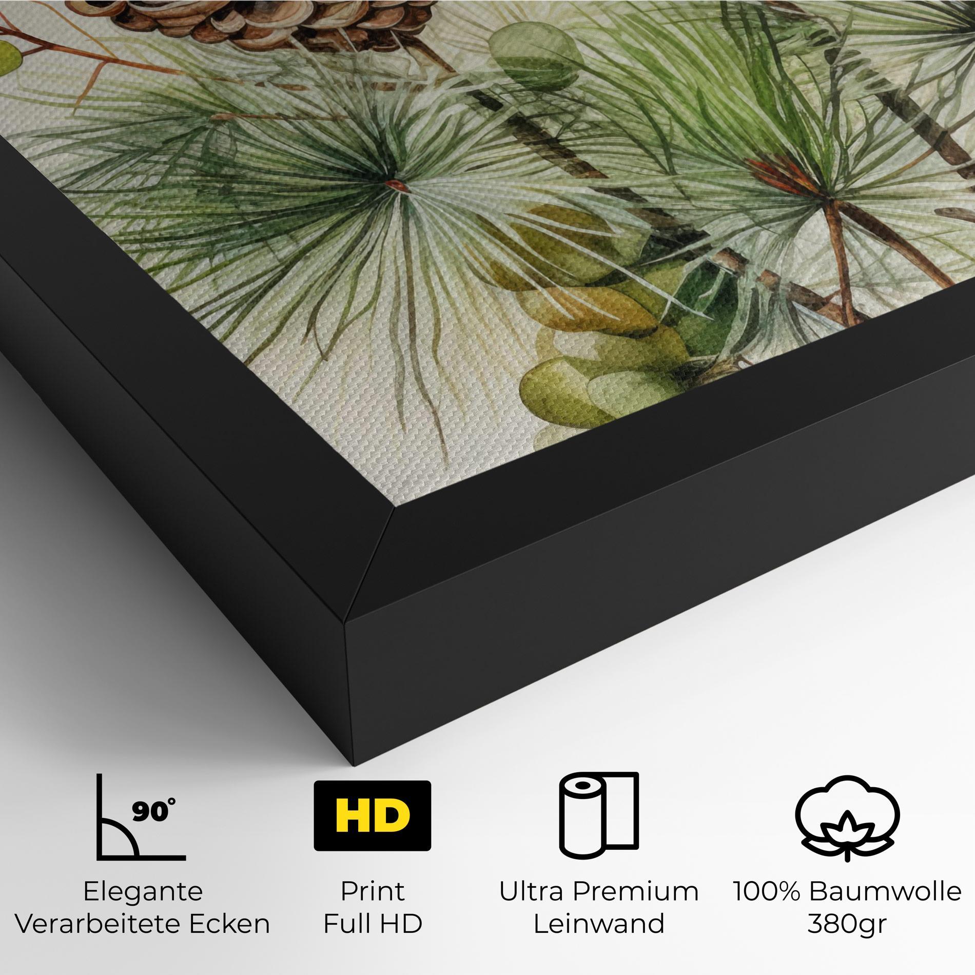 Leinwandbild Brown Cones mockup 4