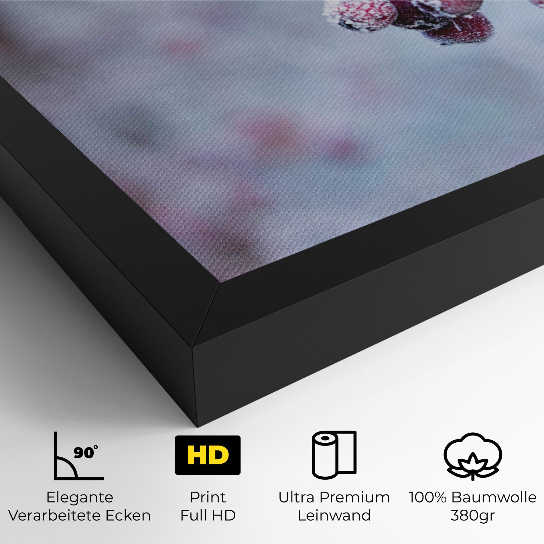 Leinwandbild Red Winter Fruits mockup 4