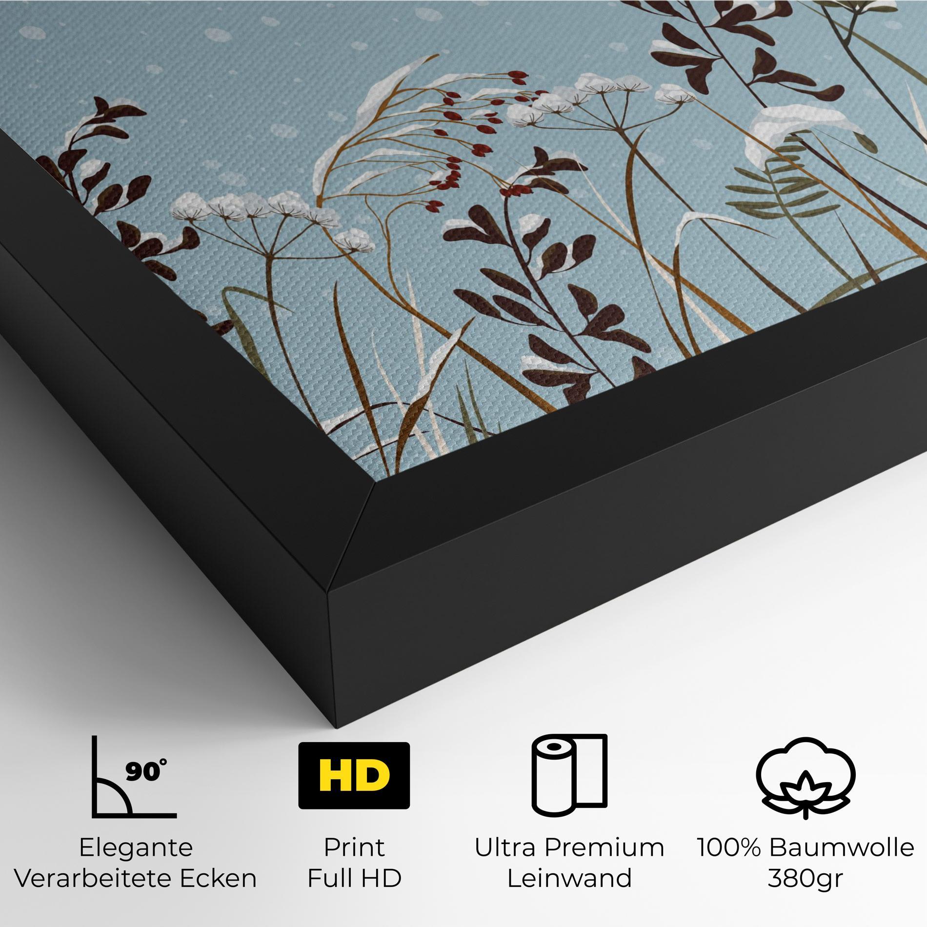 Leinwandbild Snow Plants mockup 4