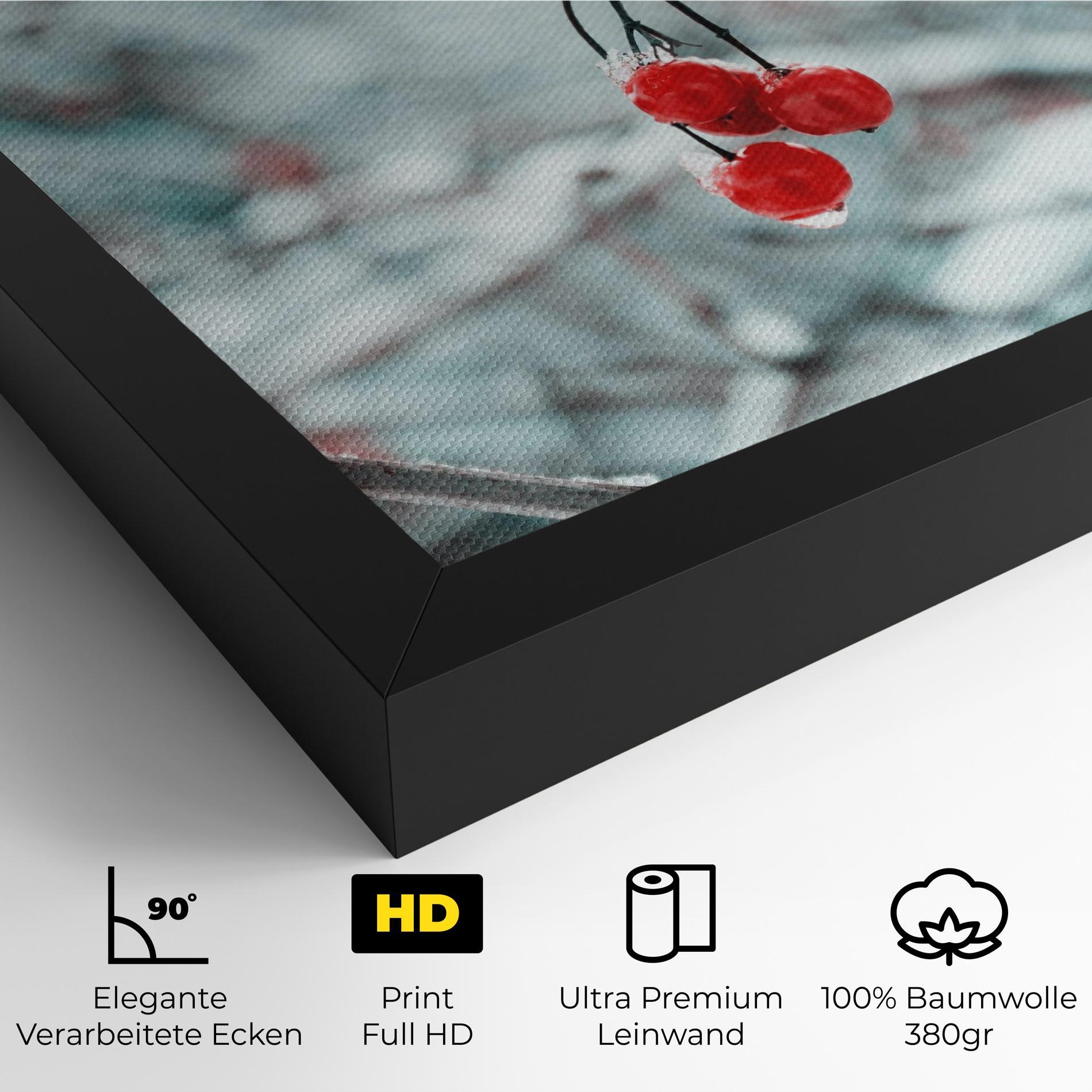 Leinwandbild Snow Red Fruits mockup 4