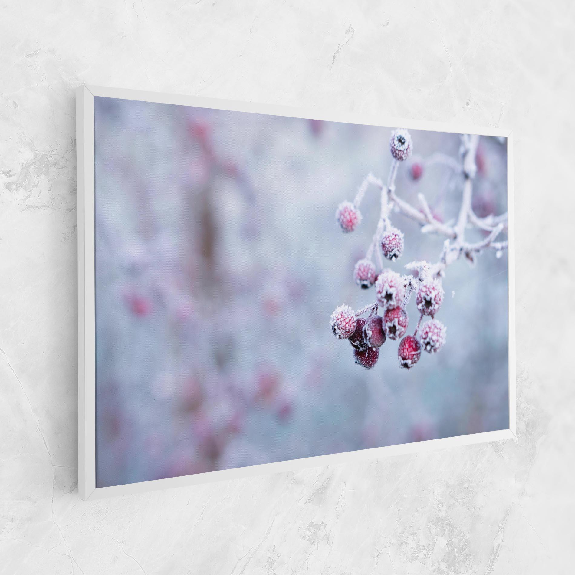 Leinwandbild Red Winter Fruits mockup 1