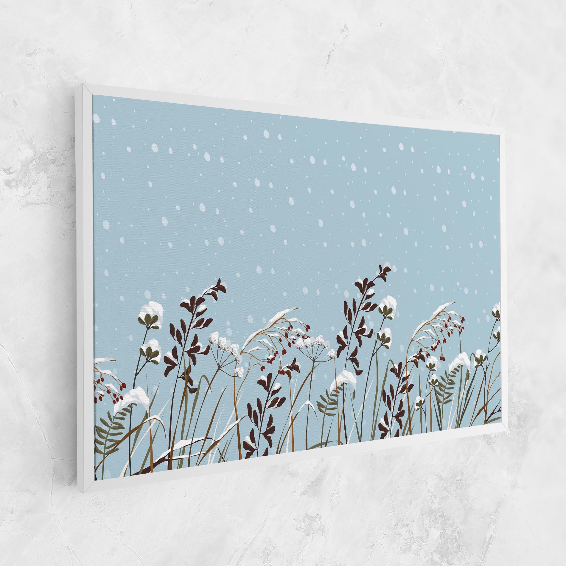 Leinwandbild Snow Plants mockup 1