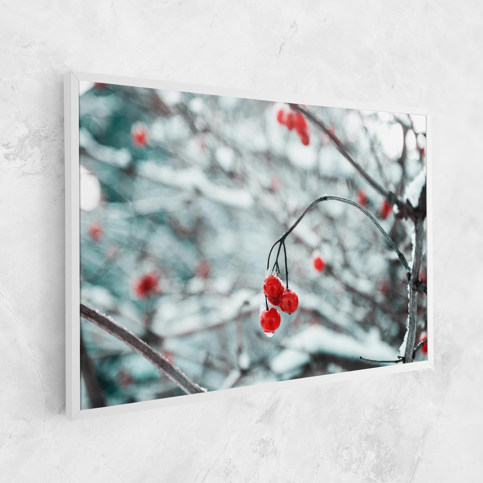 Leinwandbild Snow Red Fruits mockup 1