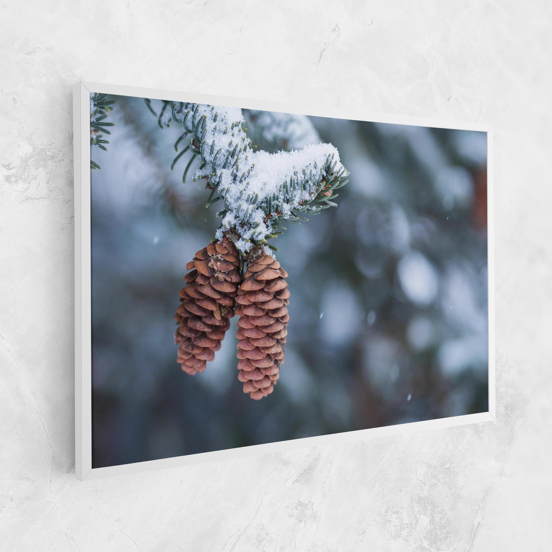 Leinwandbild Winter Cones mockup 1