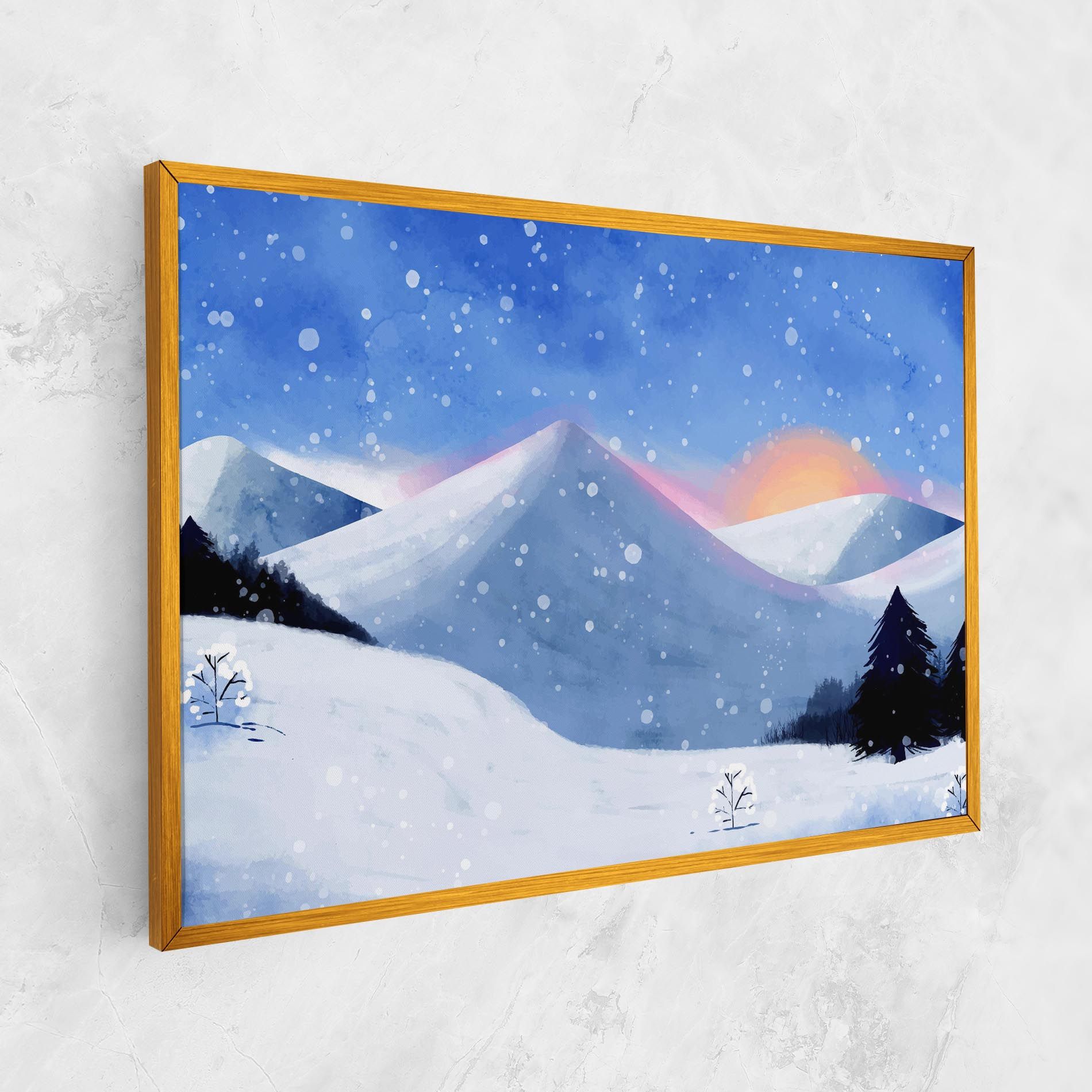 Mountain Snow Art mockup 1