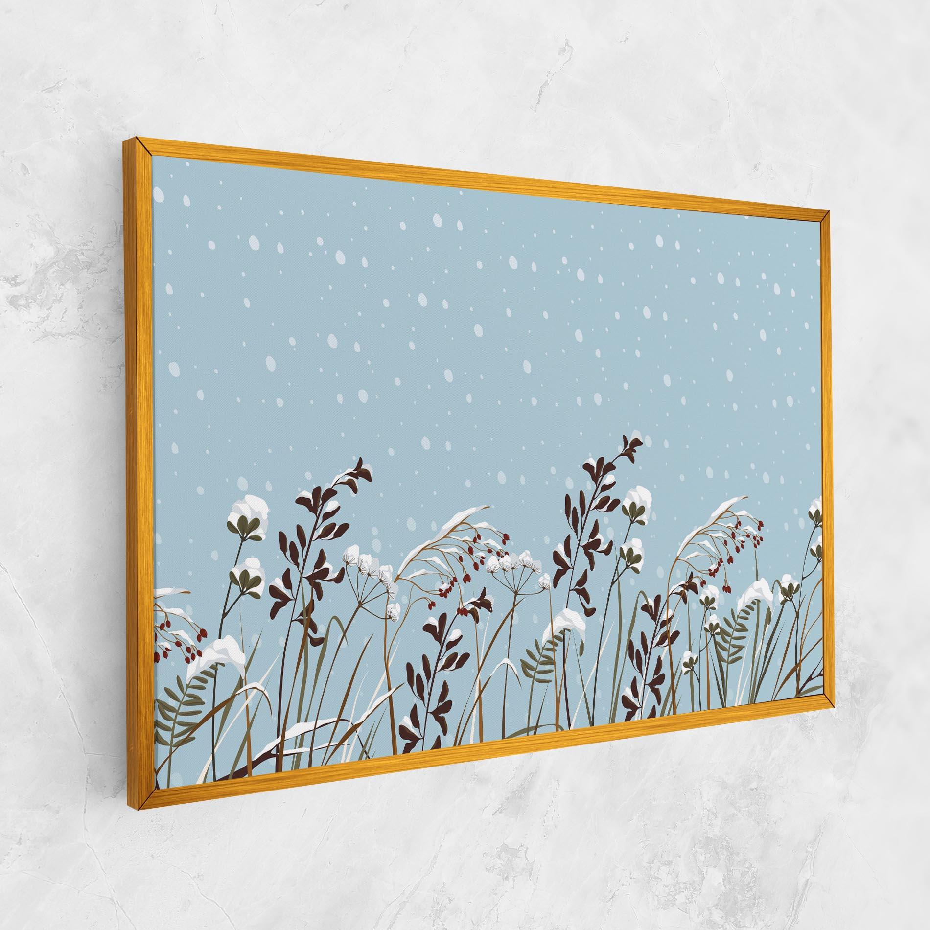 Leinwandbild Snow Plants mockup 1