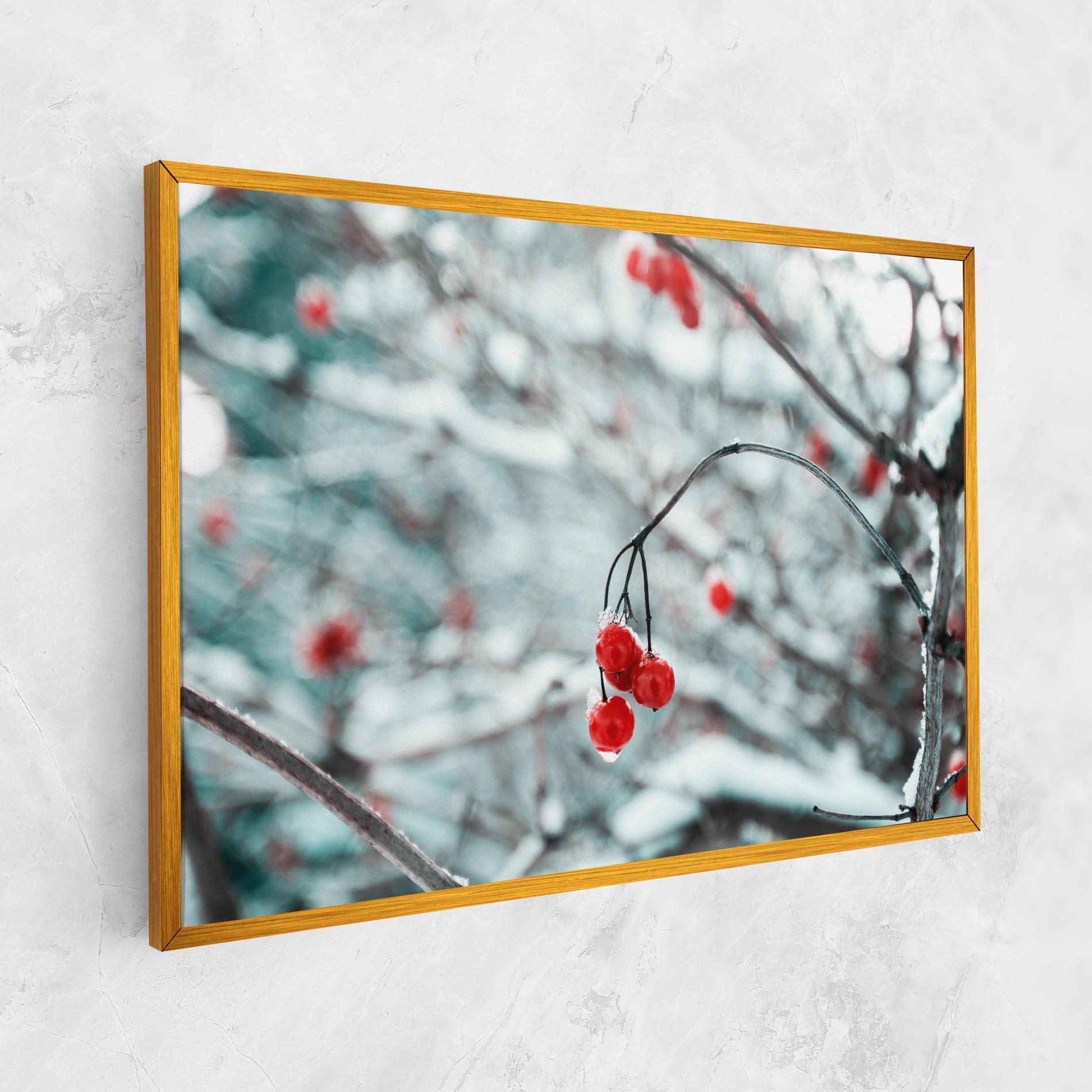 Leinwandbild Snow Red Fruits mockup 1