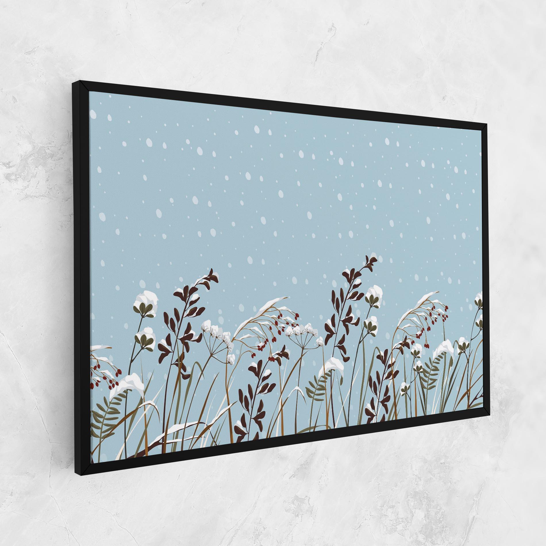 Leinwandbild Snow Plants mockup 1