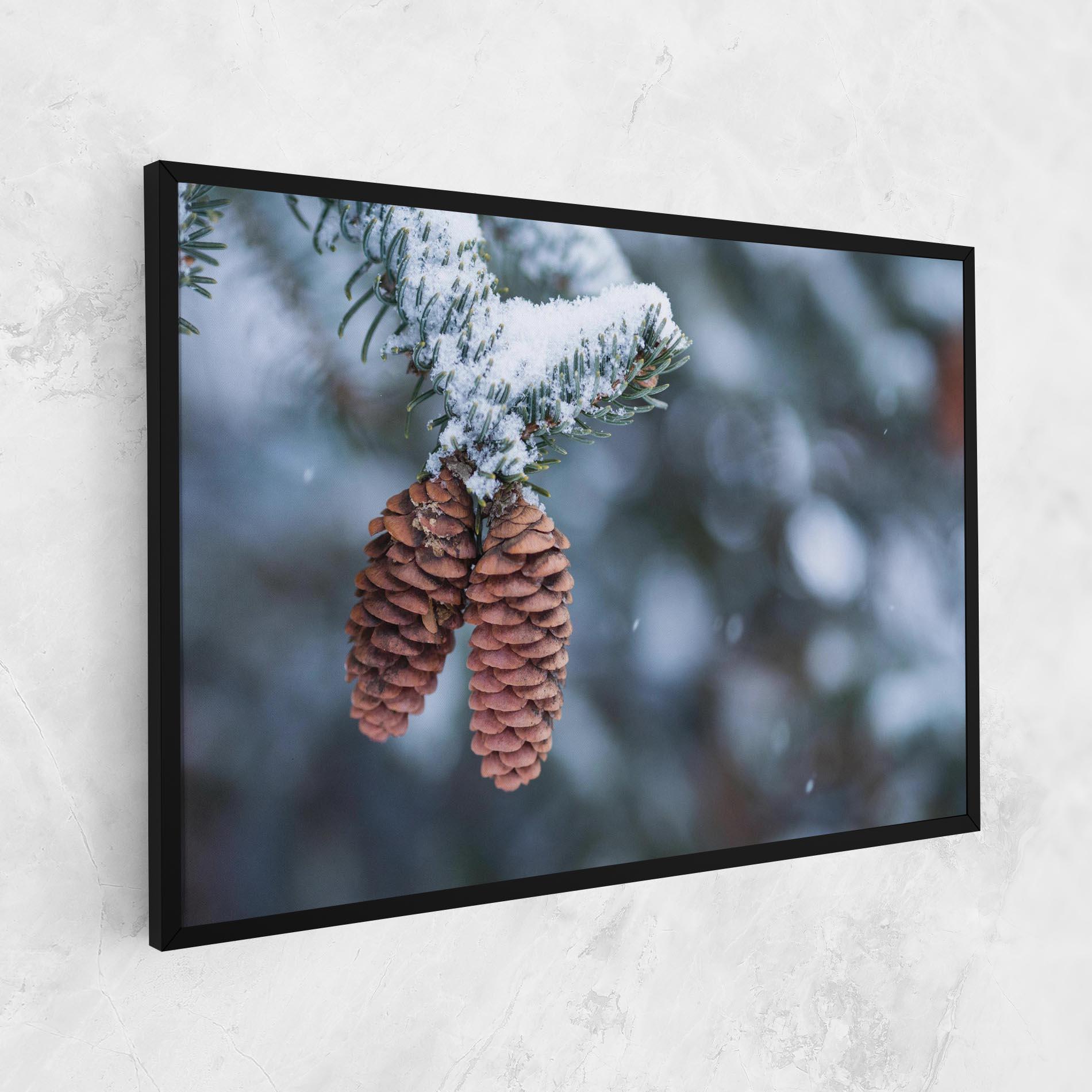 Leinwandbild Winter Cones mockup 1