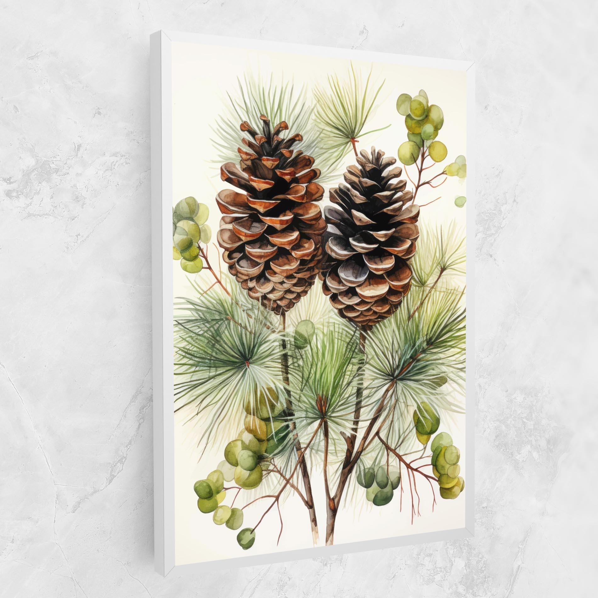 Leinwandbild Brown Cones mockup 1