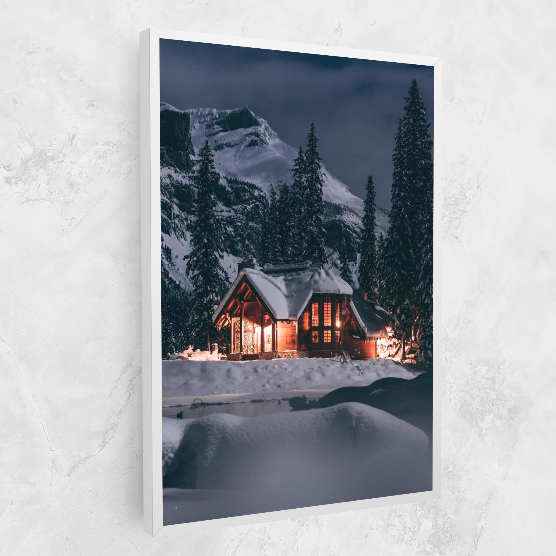 Leinwandbild Winter House mockup 1