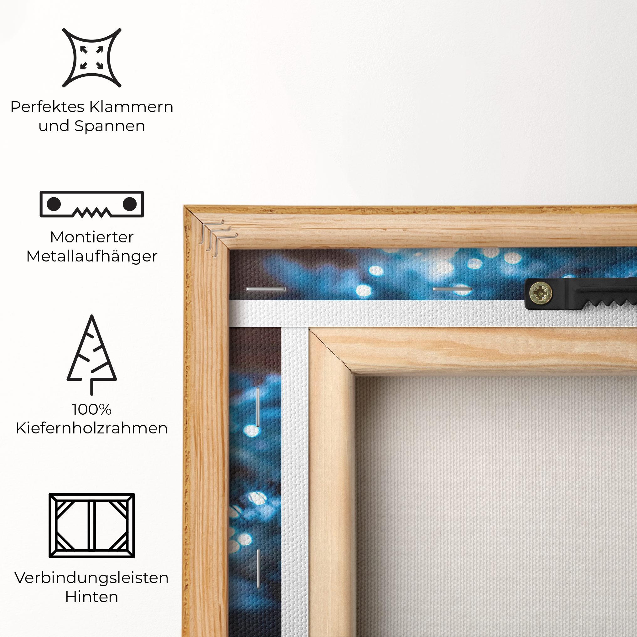 Leinwandbild Blue Christmas Tree mockup 5