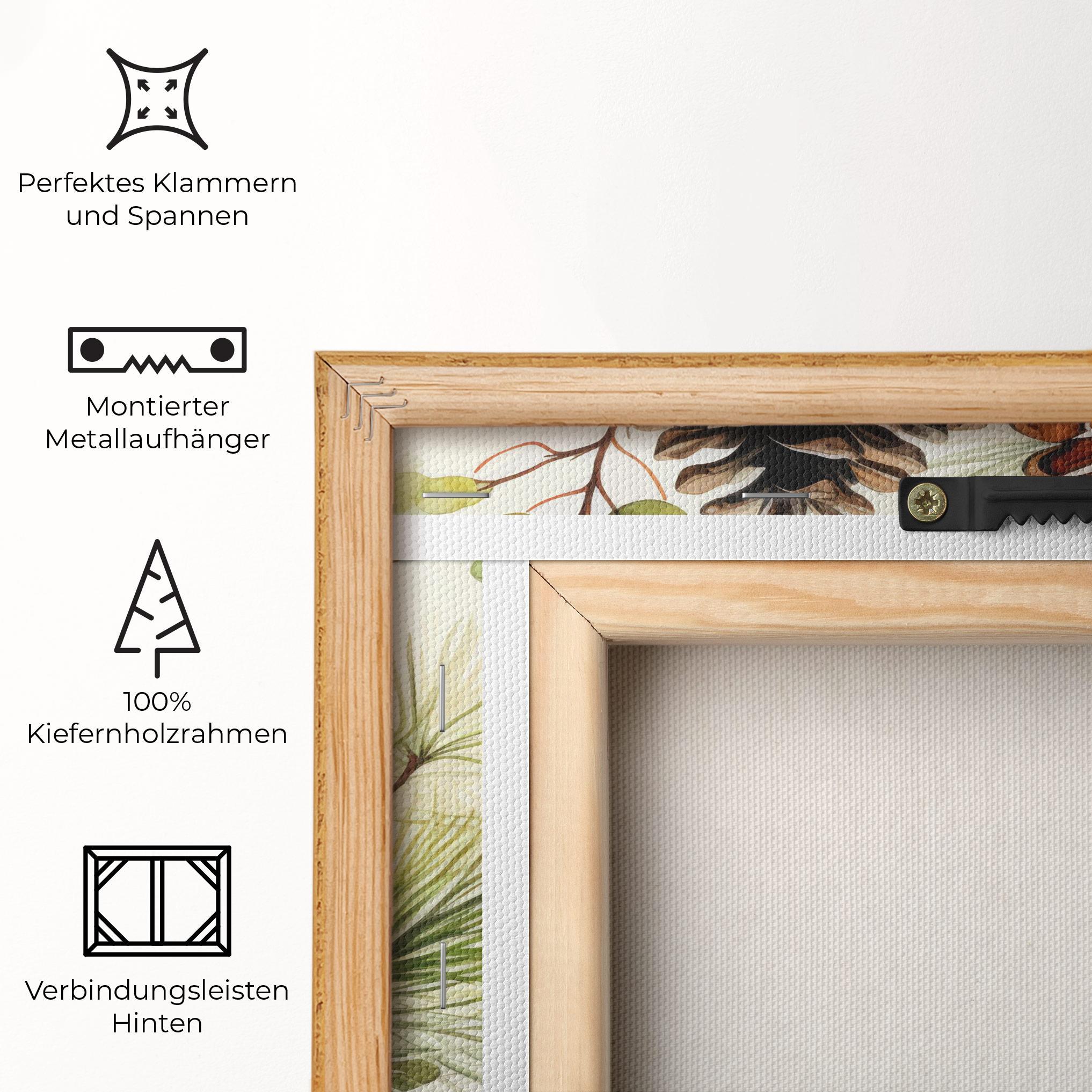 Leinwandbild Brown Cones mockup 5