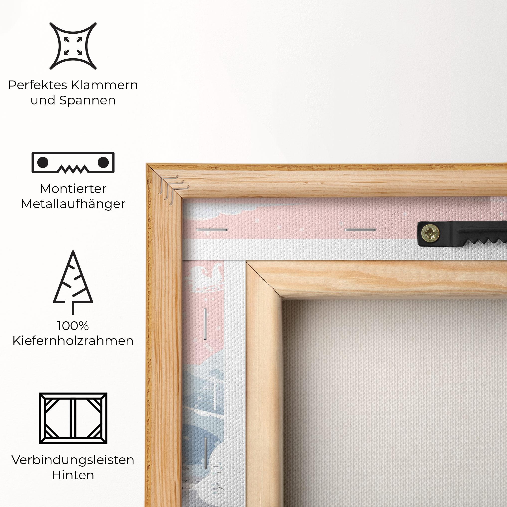 Leinwandbild Pink Sky Winter mockup 5