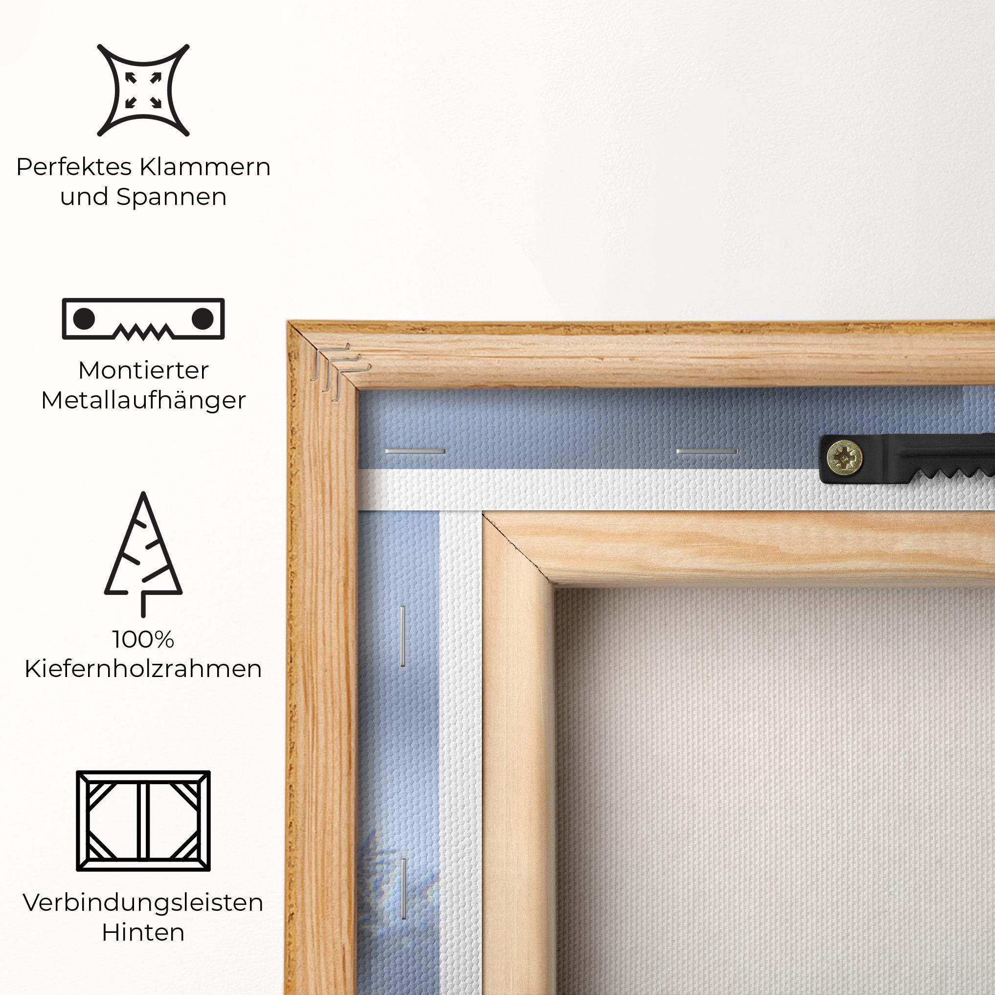 Leinwandbild Pretty Snowflake mockup 5