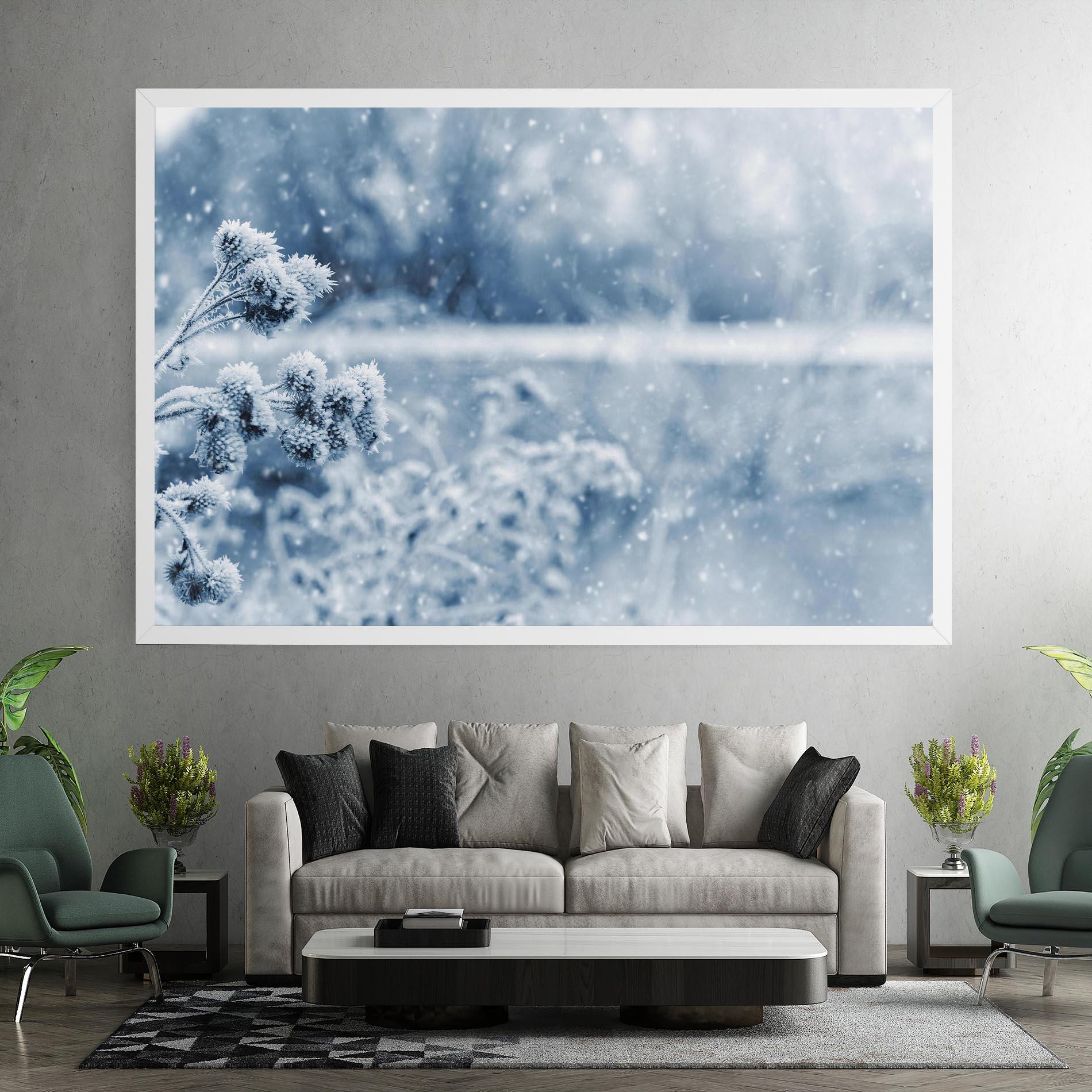 Leinwandbild Pretty Winter Plants mockup 7