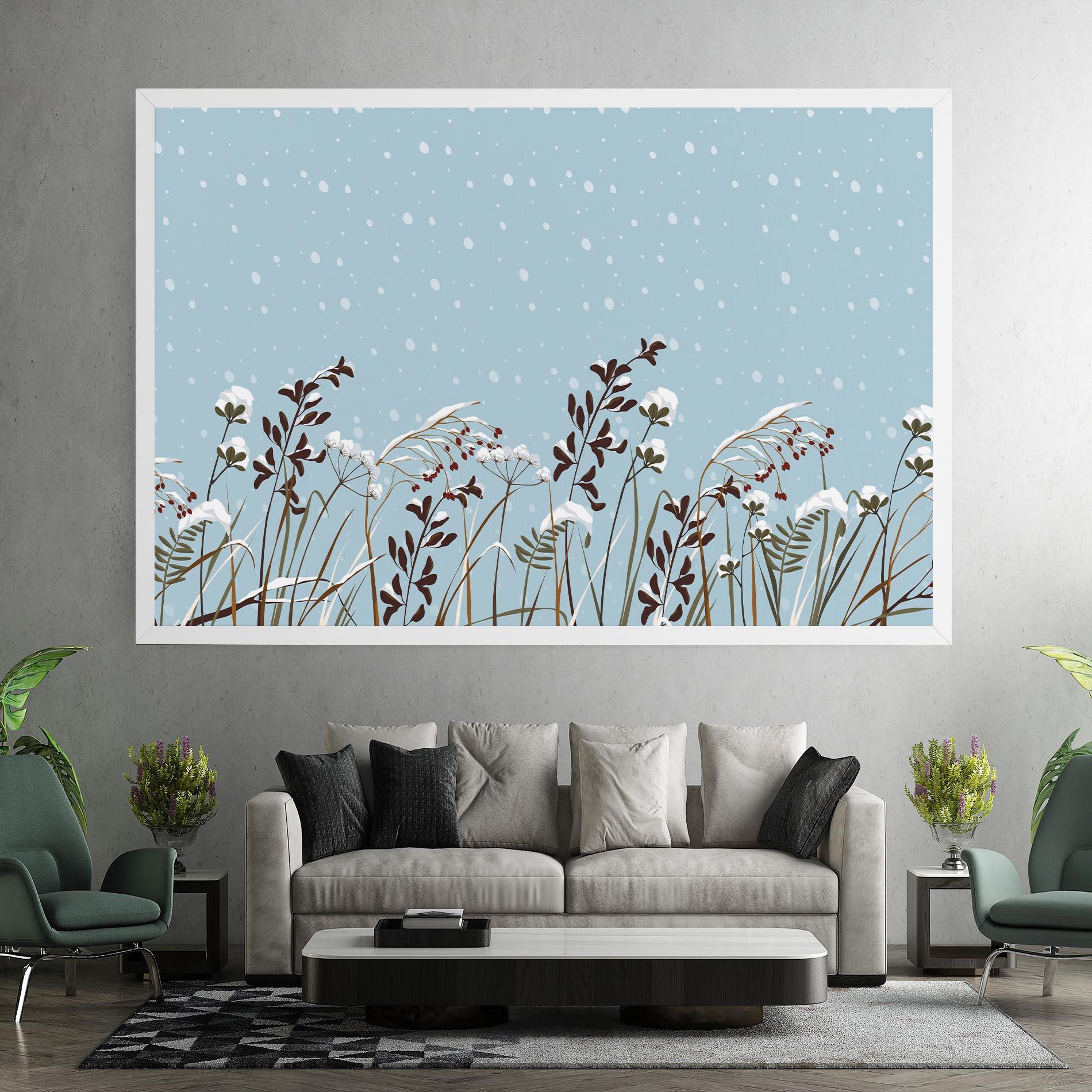 Leinwandbild Snow Plants mockup 7