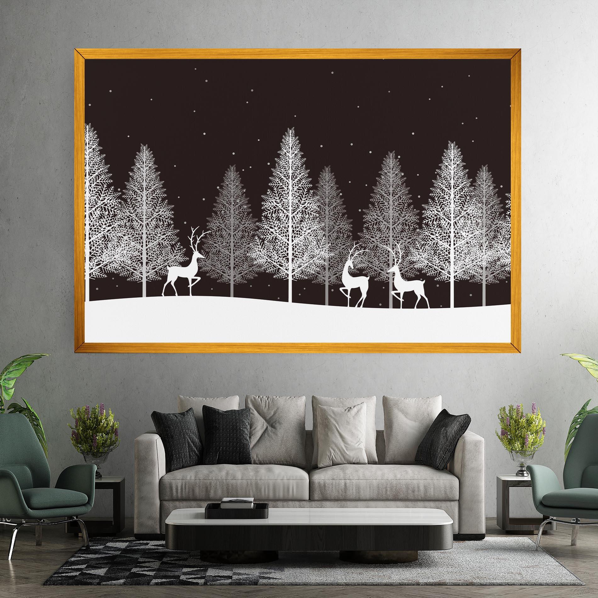 Leinwandbild Brown Sky Winter mockup 7