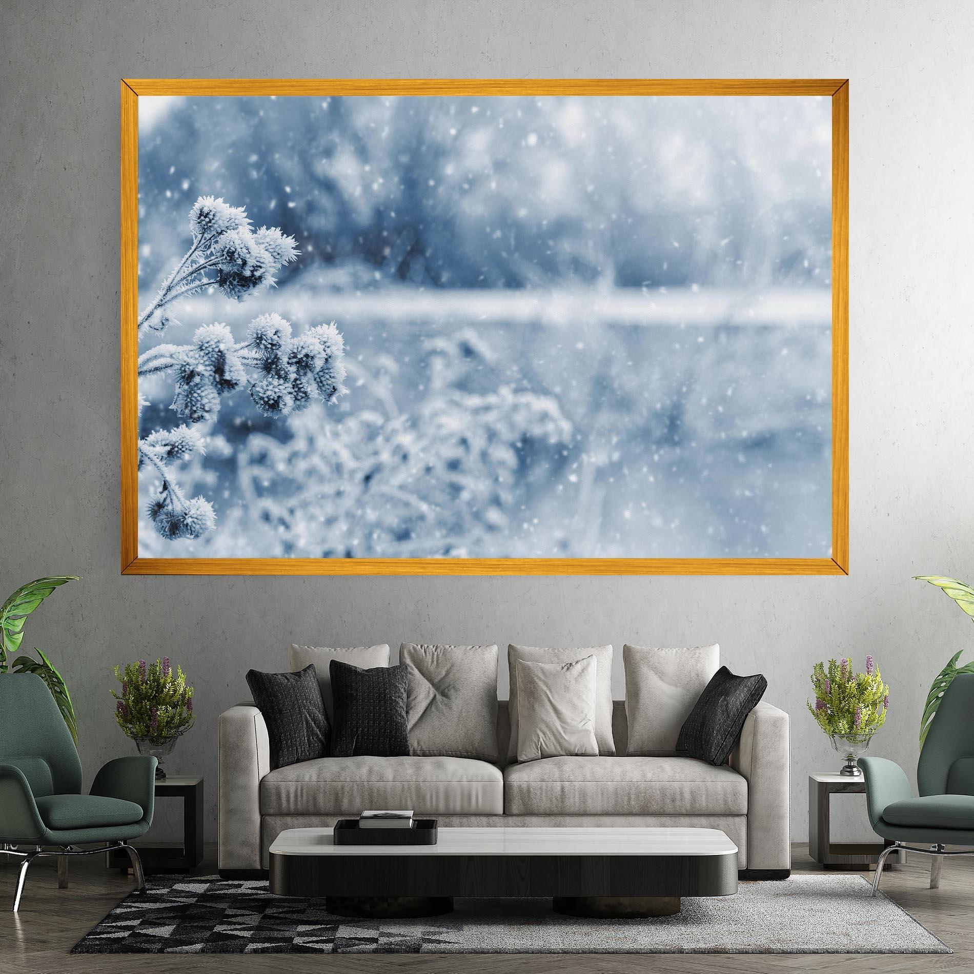 Leinwandbild Pretty Winter Plants mockup 7