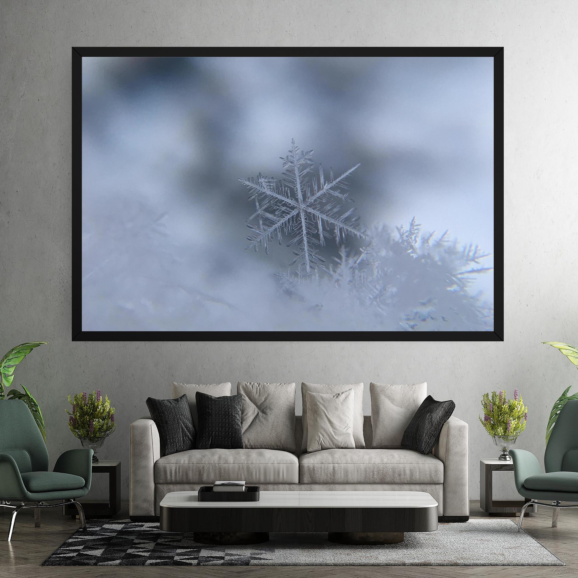 Leinwandbild Pretty Snowflake mockup 7