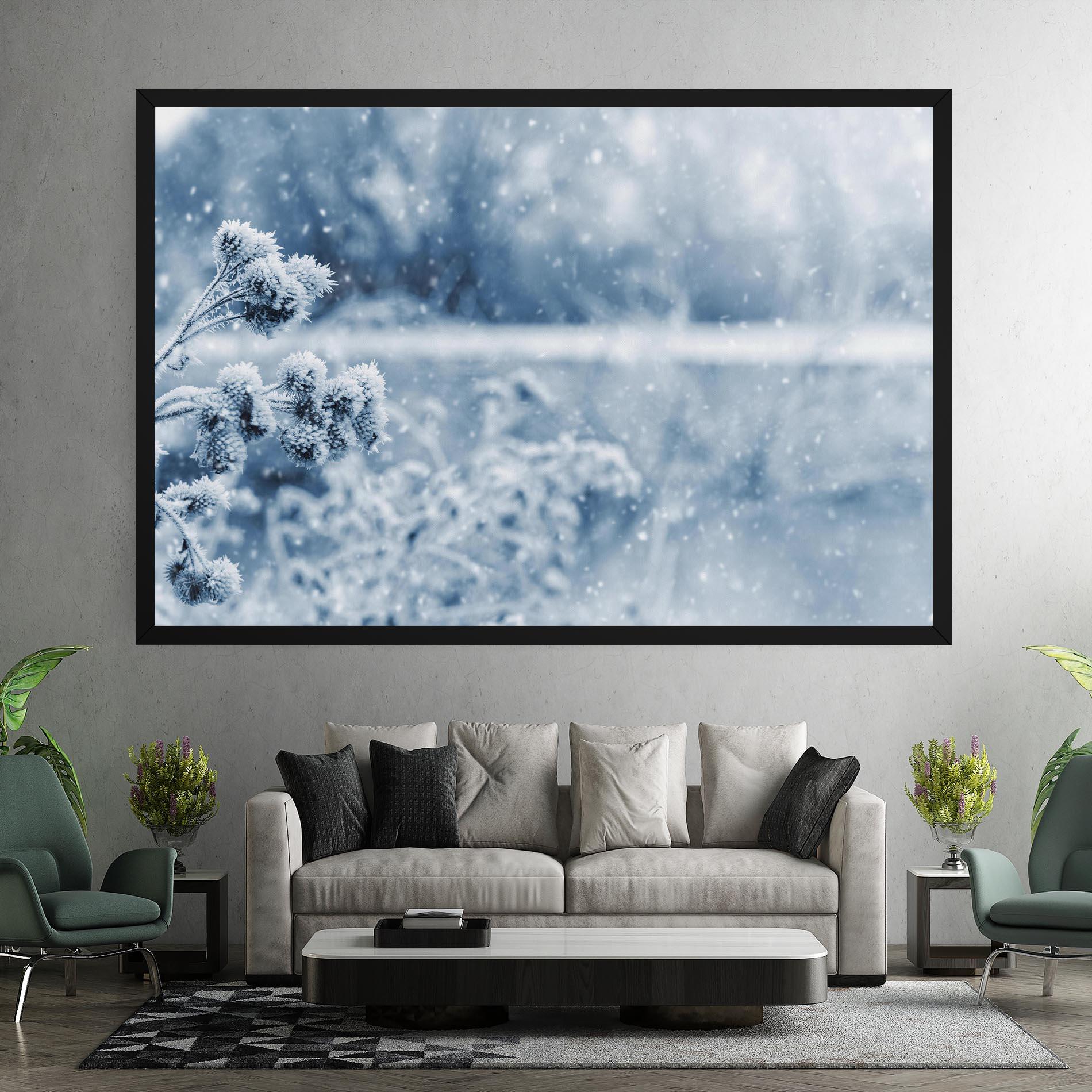 Leinwandbild Pretty Winter Plants mockup 7