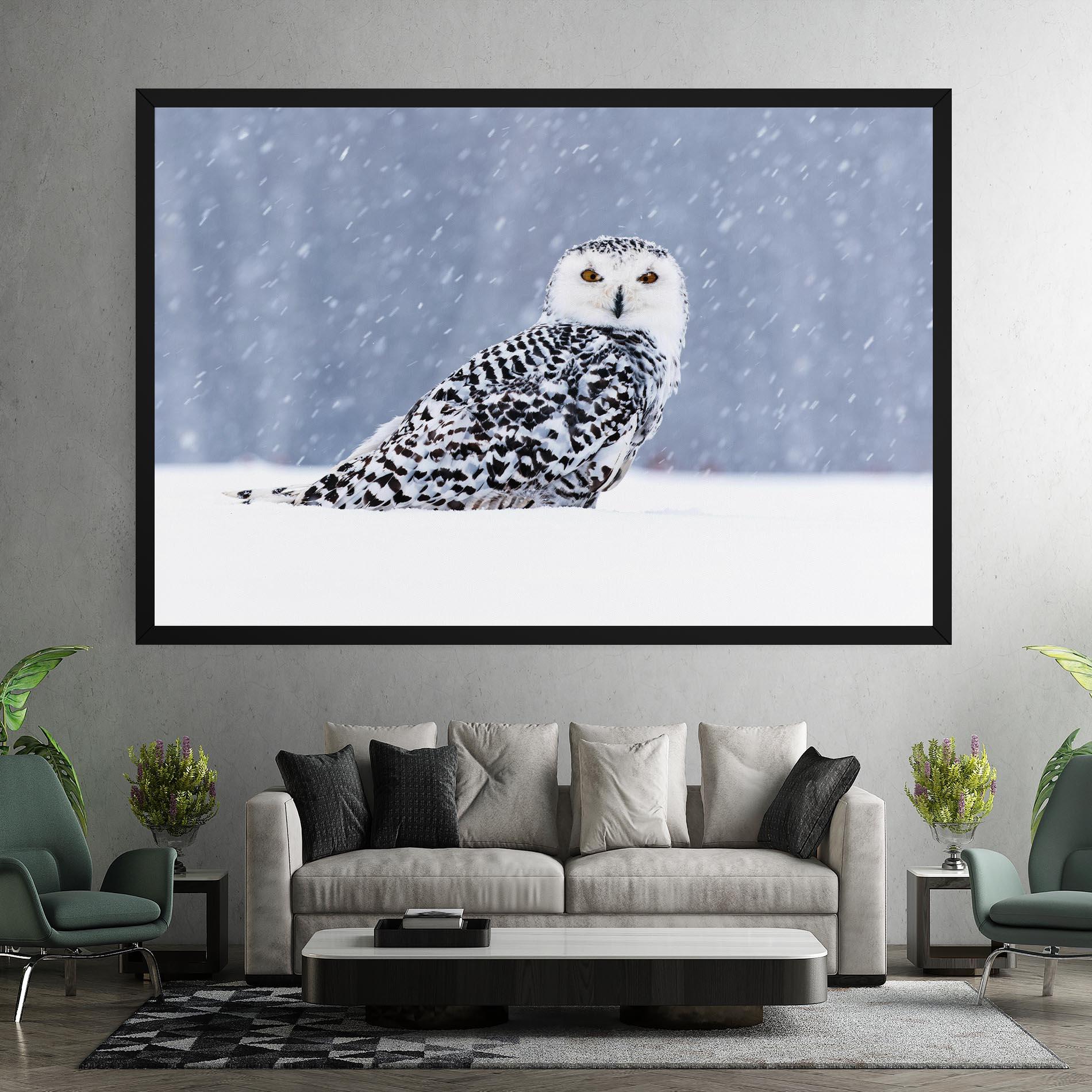 Leinwandbild Snow Owl mockup 7
