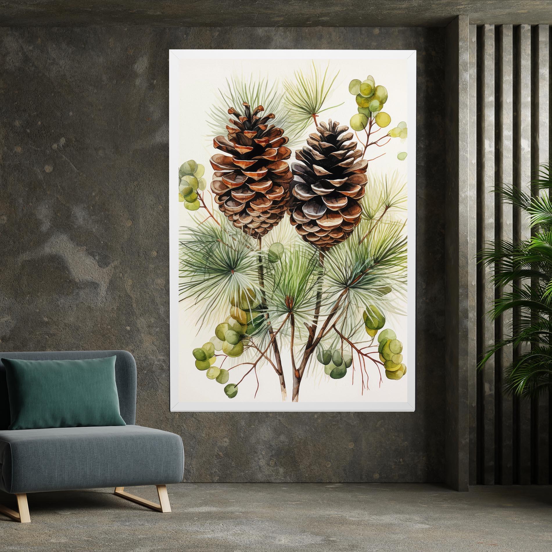 Leinwandbild Brown Cones mockup 7