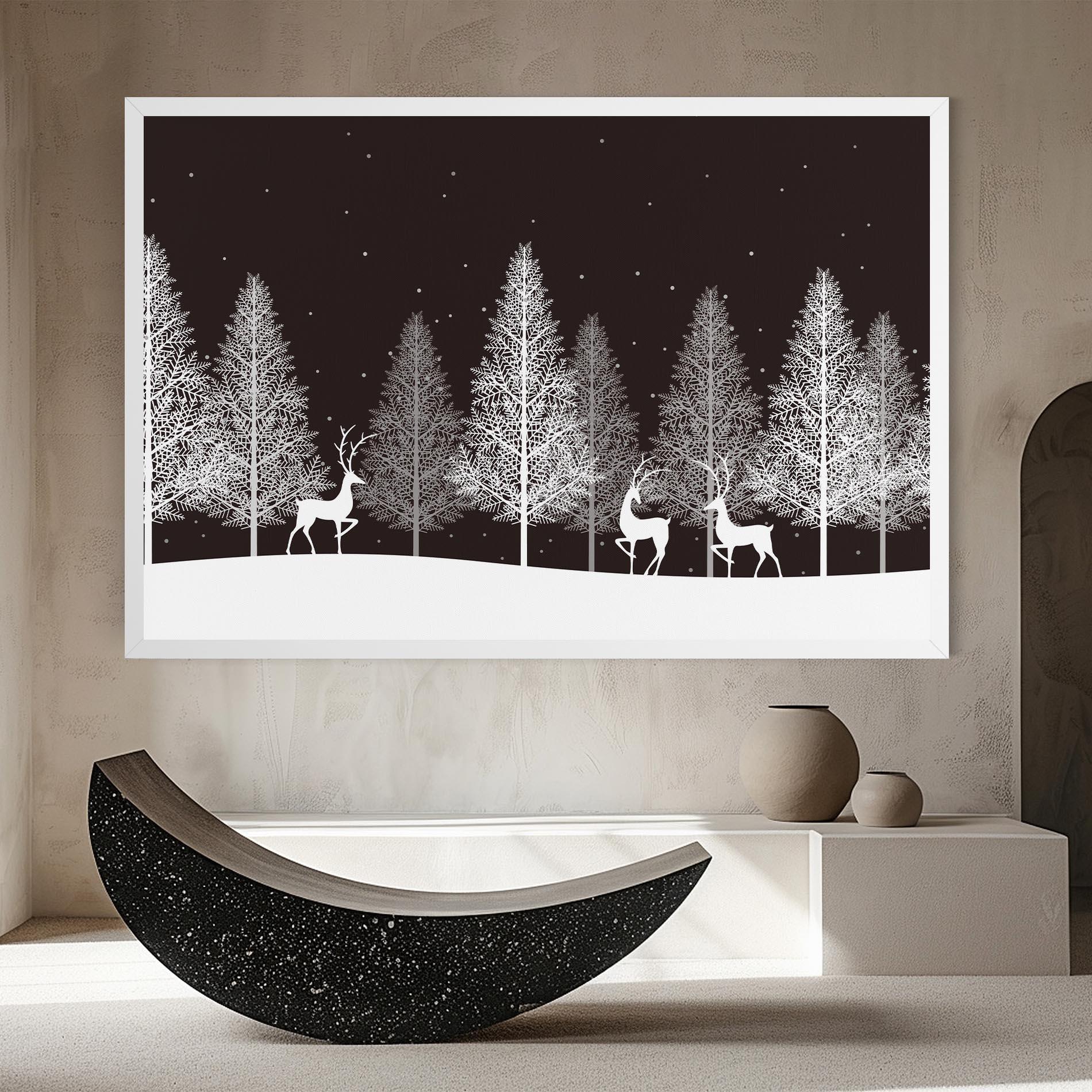 Leinwandbild Brown Sky Winter mockup 8