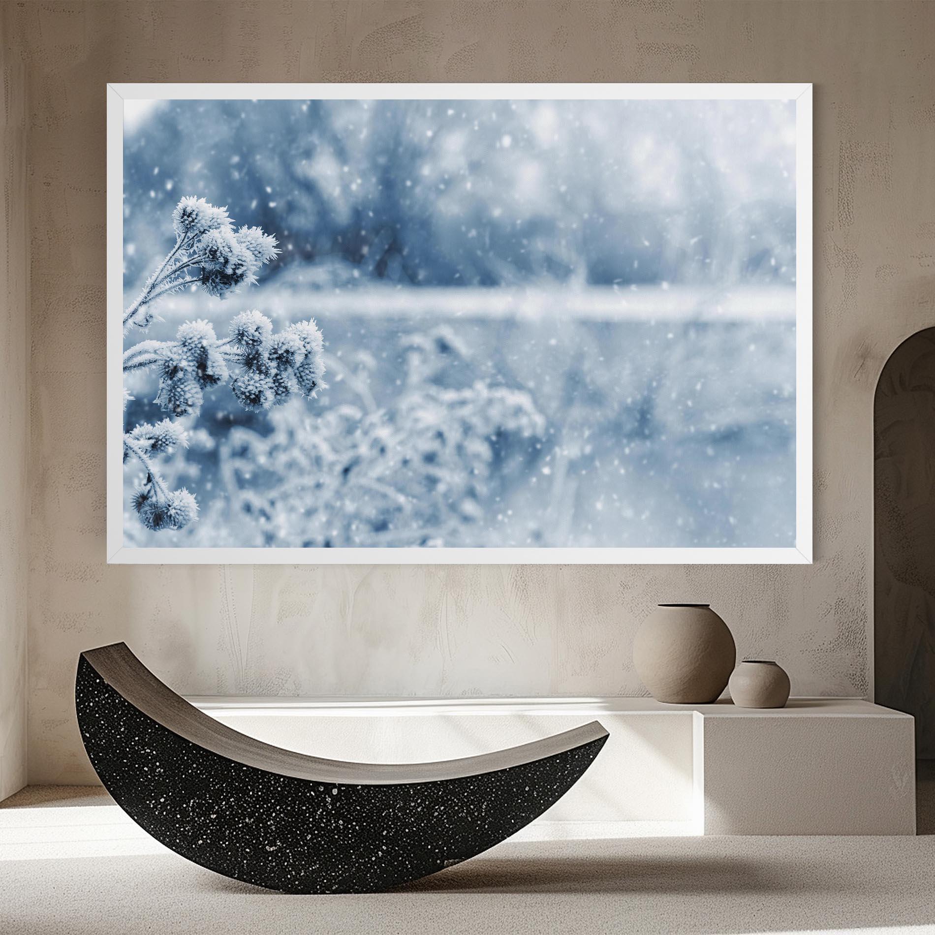 Leinwandbild Pretty Winter Plants mockup 8