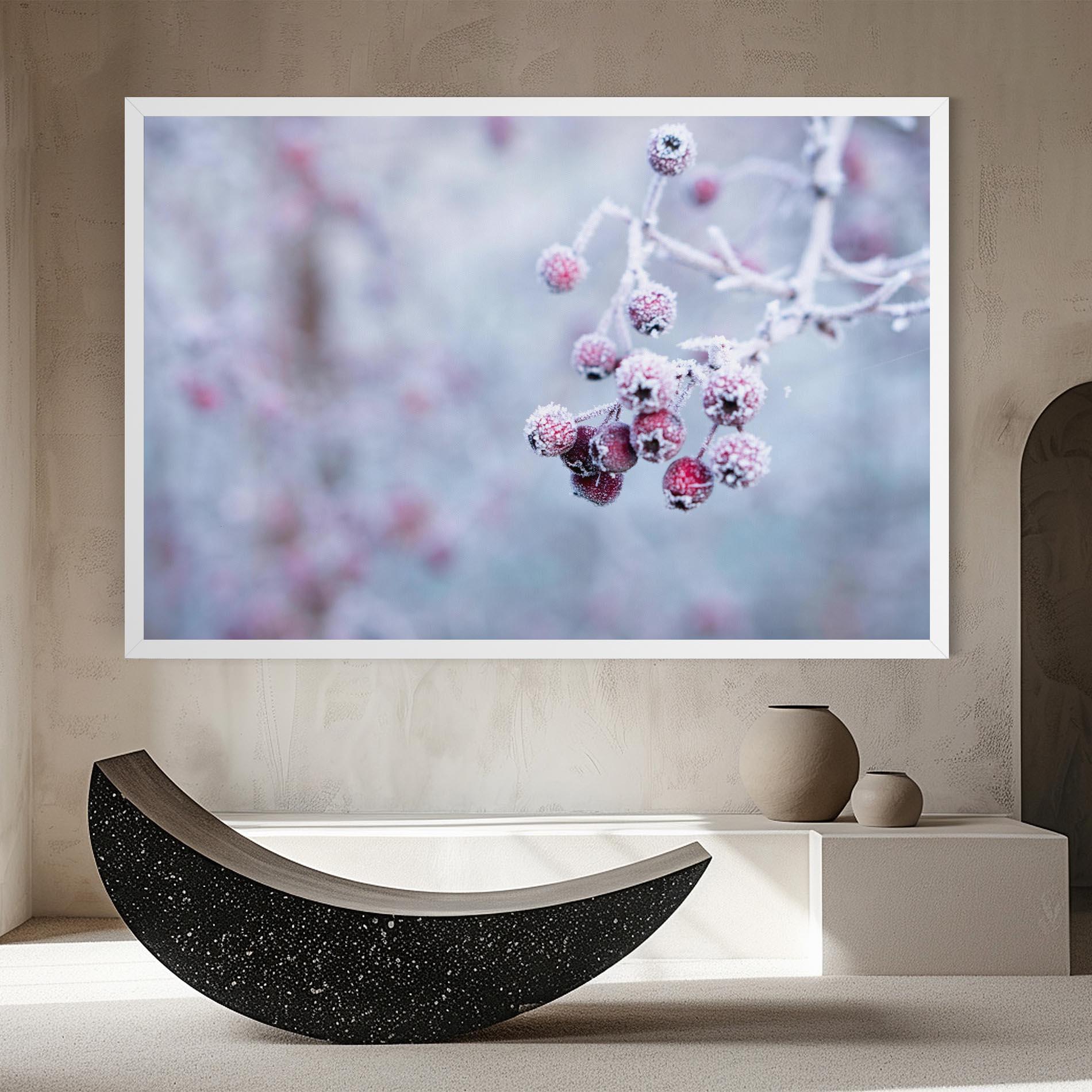 Leinwandbild Red Winter Fruits mockup 8