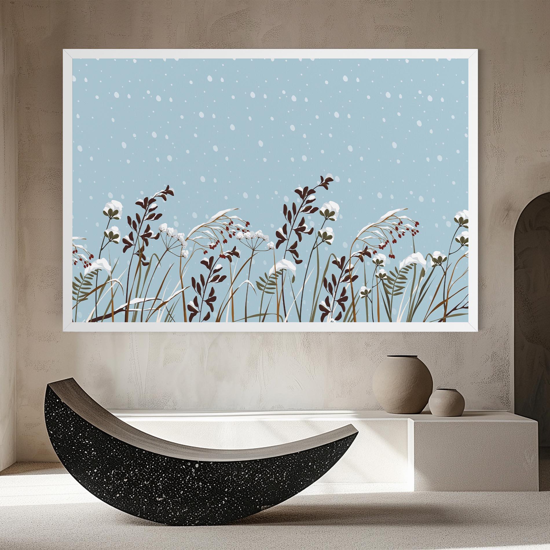 Leinwandbild Snow Plants mockup 8