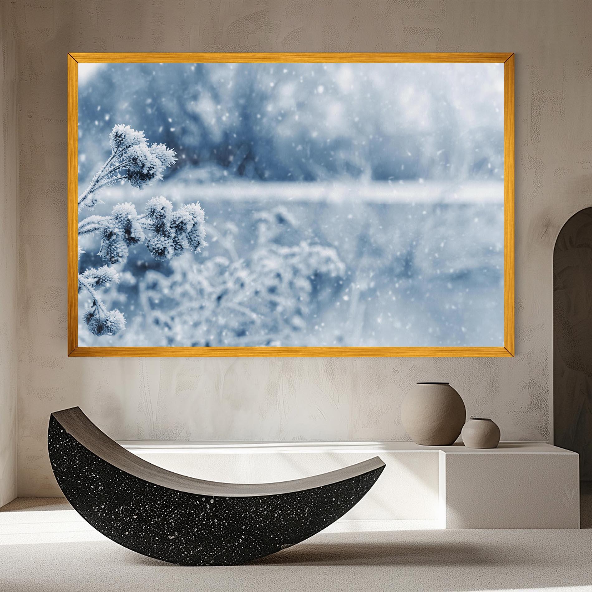 Leinwandbild Pretty Winter Plants mockup 8