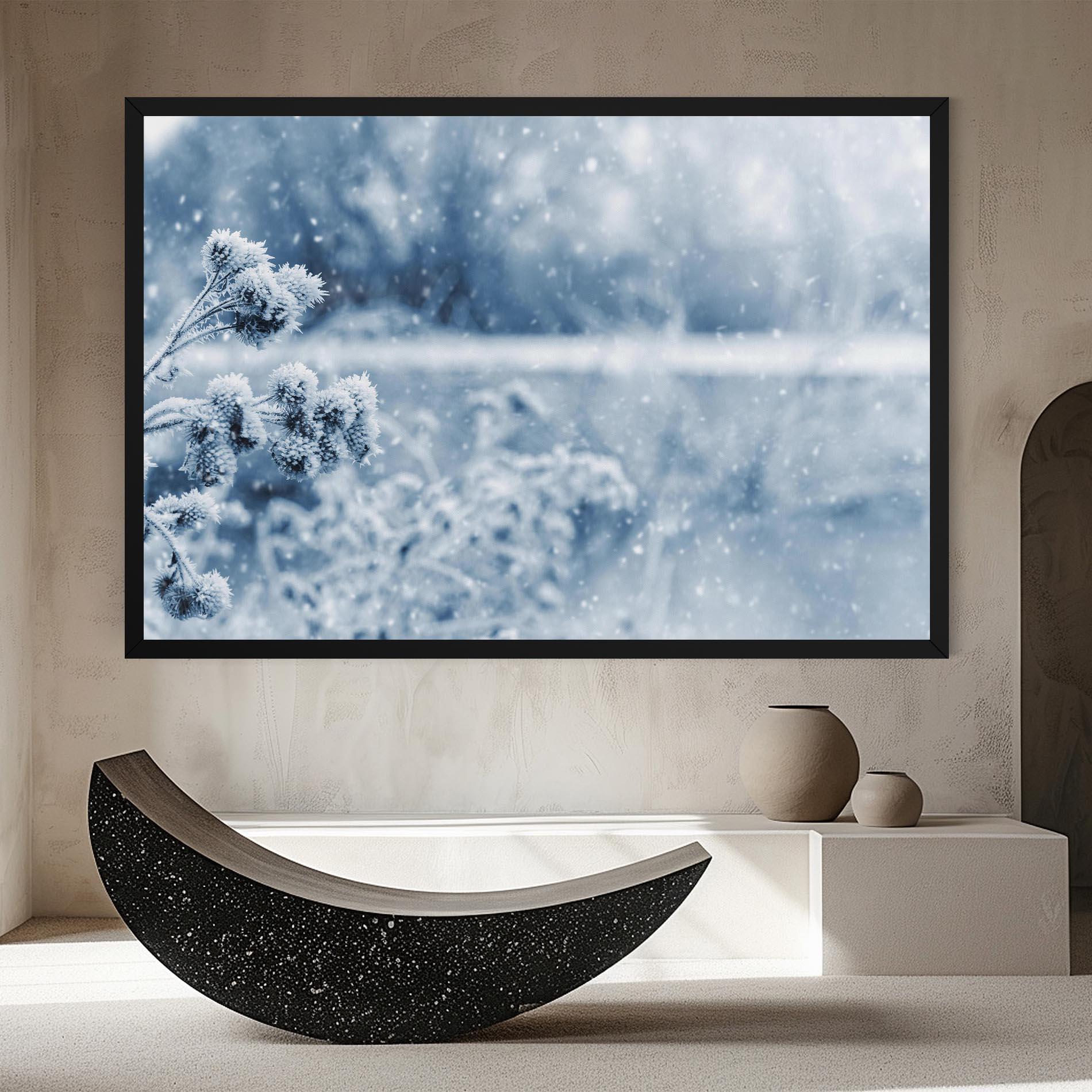 Leinwandbild Pretty Winter Plants mockup 8