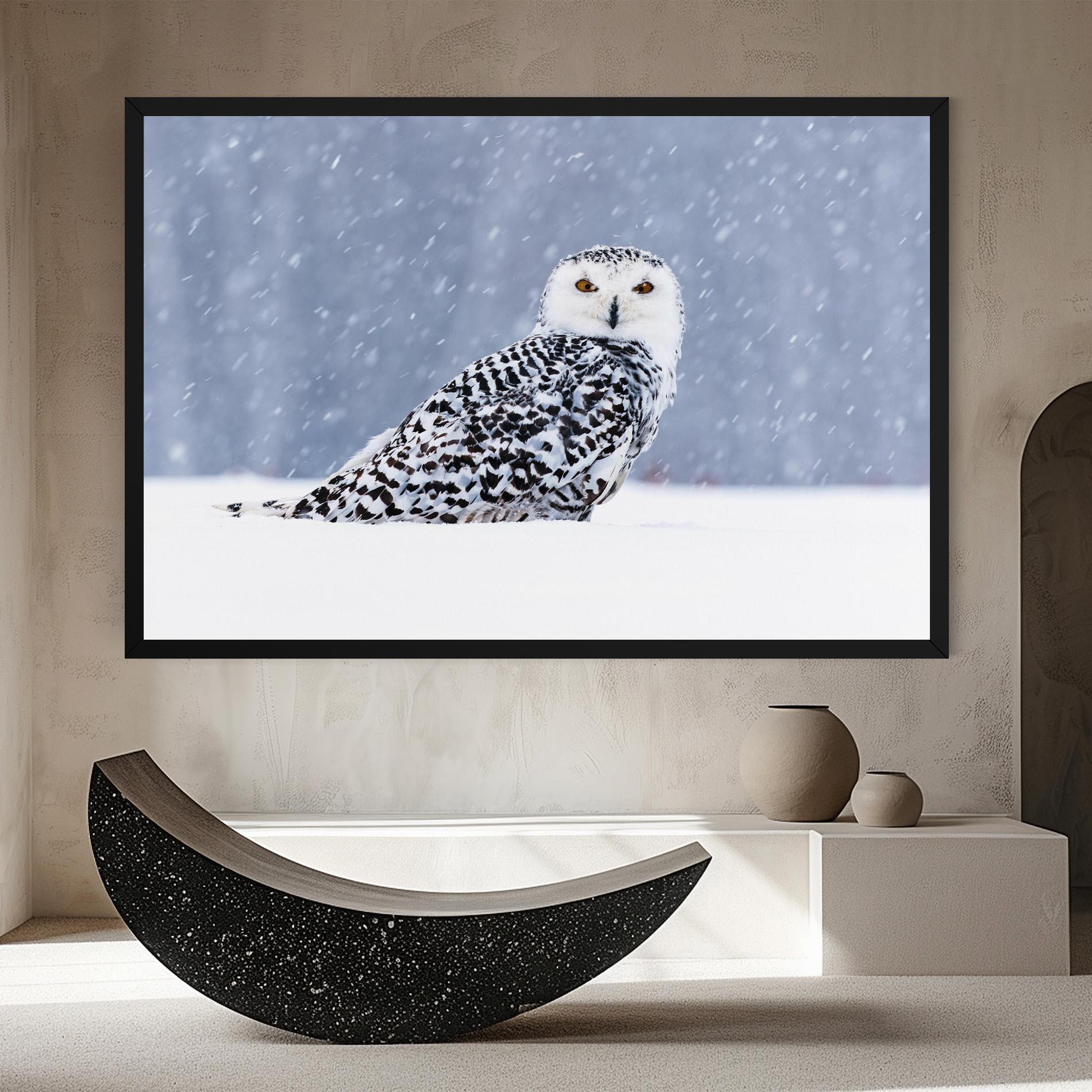 Leinwandbild Snow Owl mockup 8