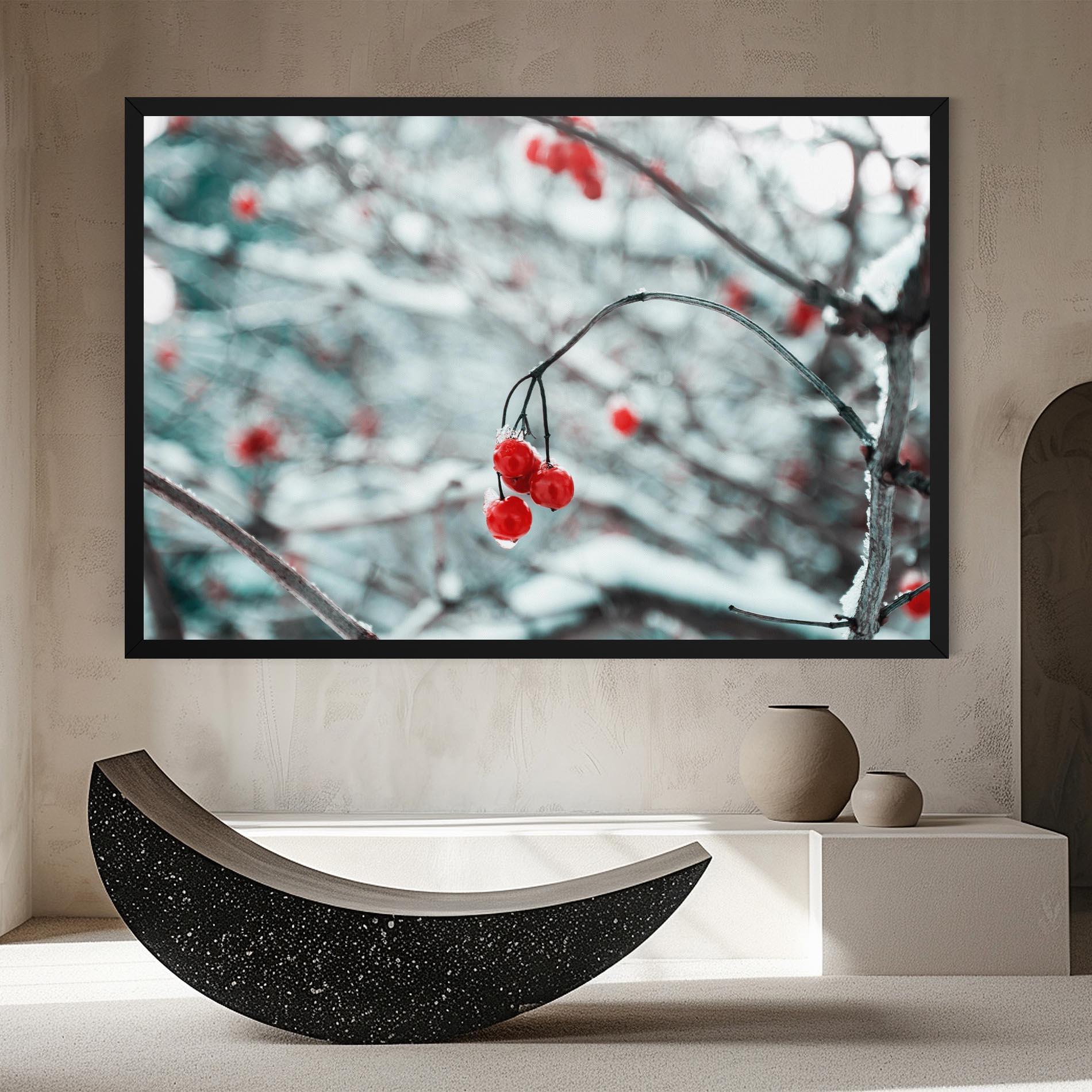 Leinwandbild Snow Red Fruits mockup 8