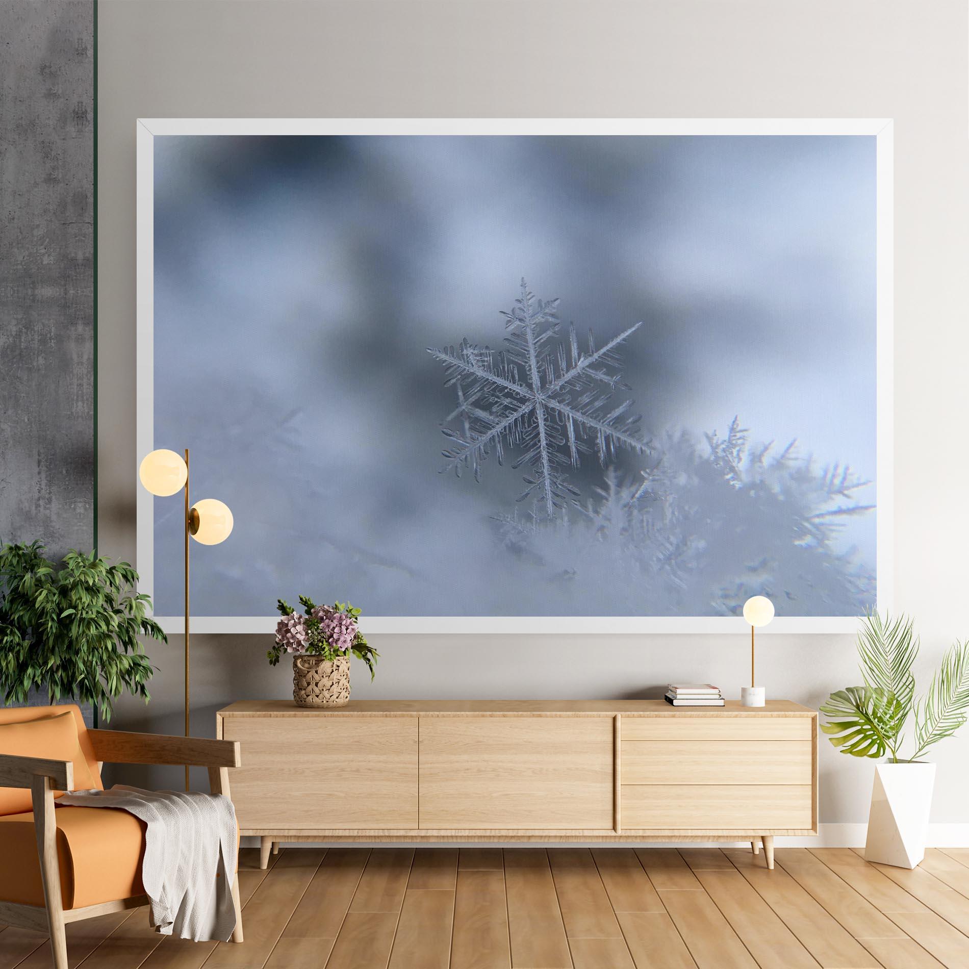 Leinwandbild Pretty Snowflake mockup 9
