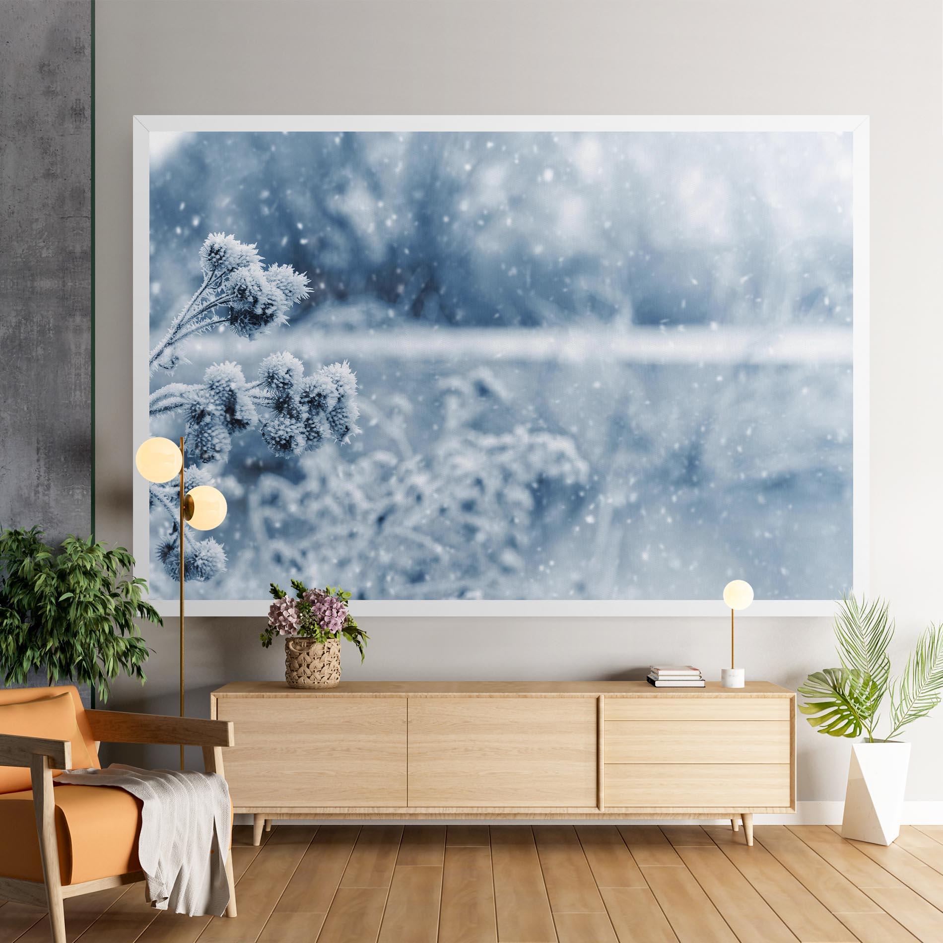 Leinwandbild Pretty Winter Plants mockup 9