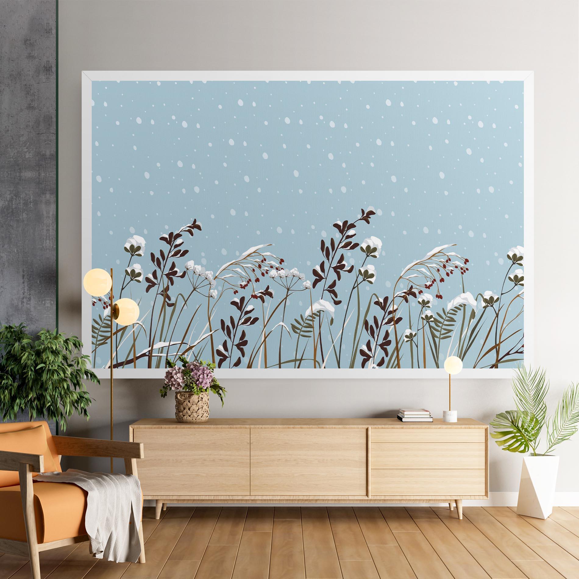 Leinwandbild Snow Plants mockup 9