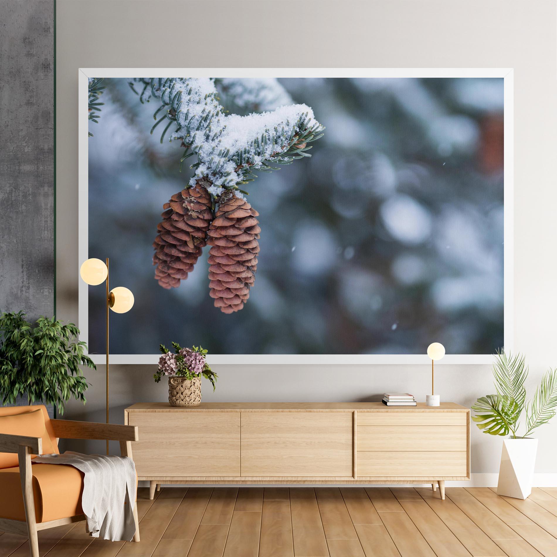 Leinwandbild Winter Cones mockup 9