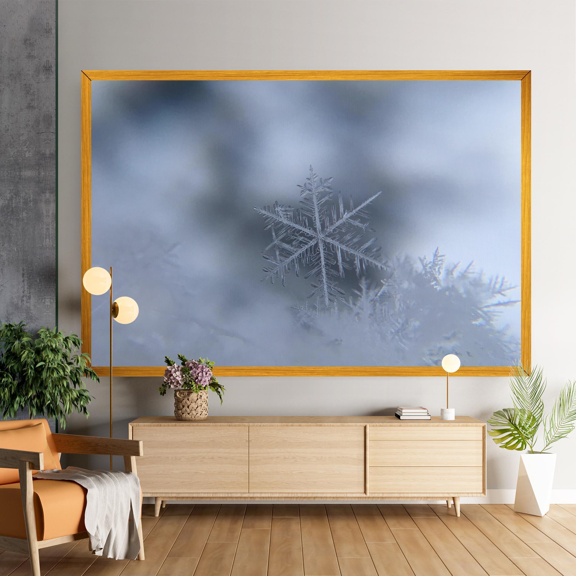Leinwandbild Pretty Snowflake mockup 9