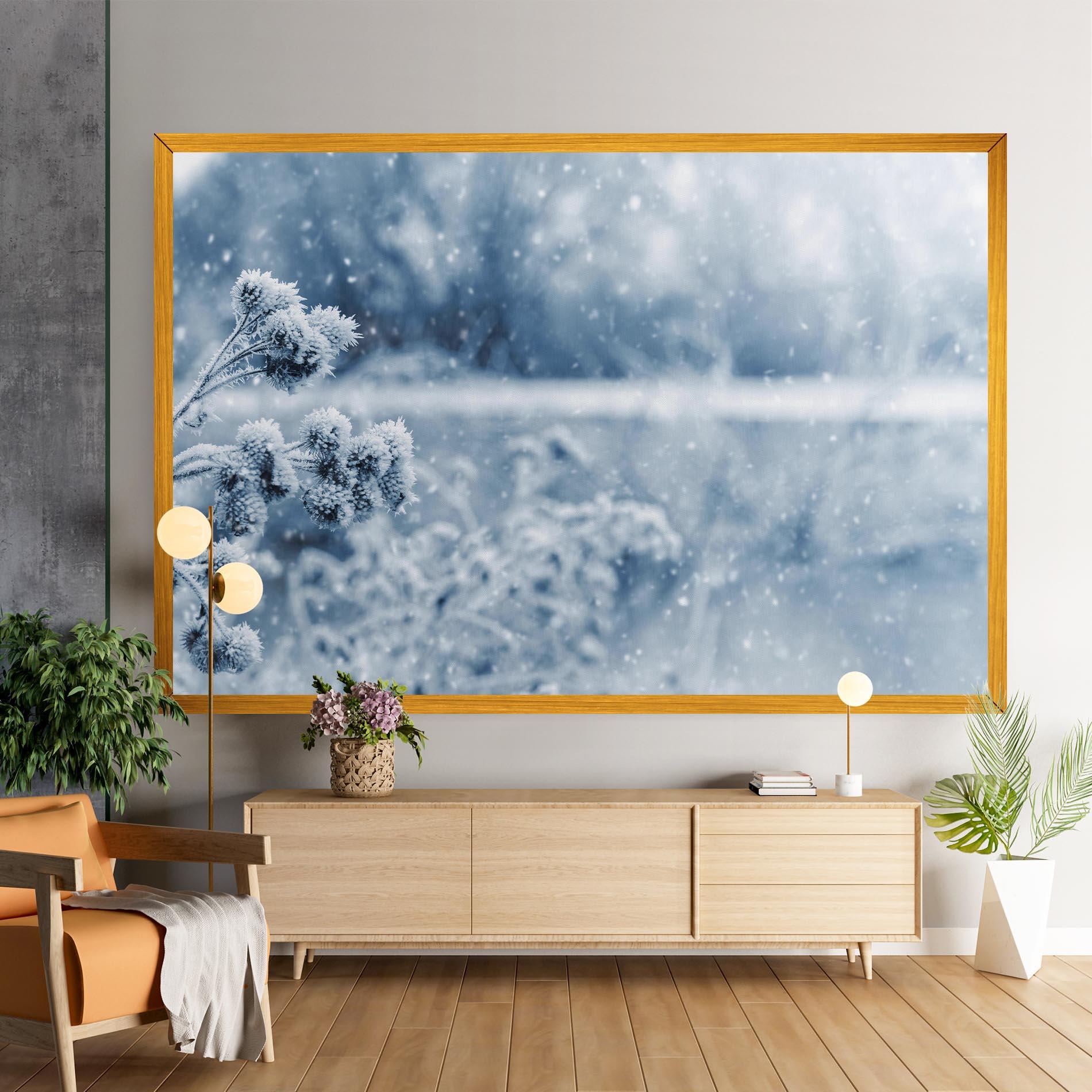 Leinwandbild Pretty Winter Plants mockup 9