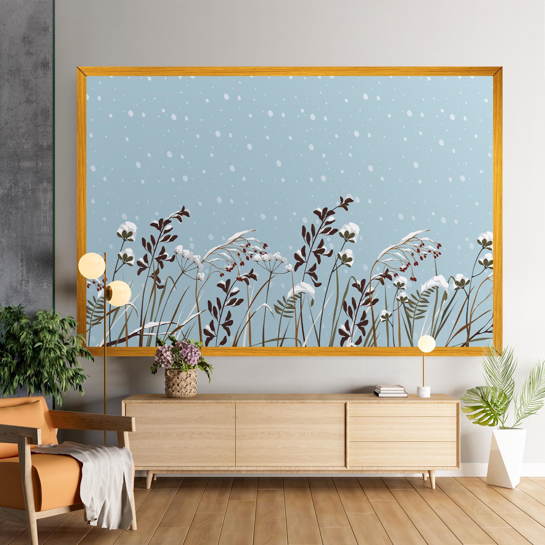 Leinwandbild Snow Plants mockup 9