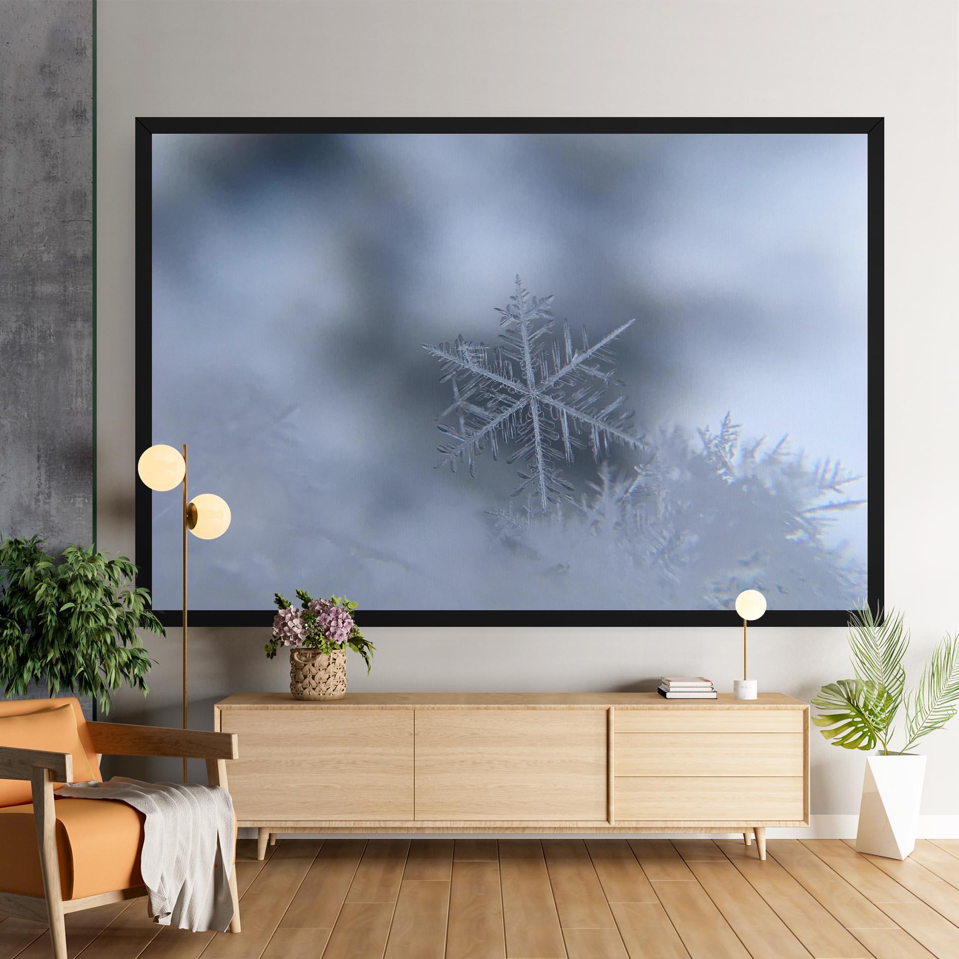 Leinwandbild Pretty Snowflake mockup 9