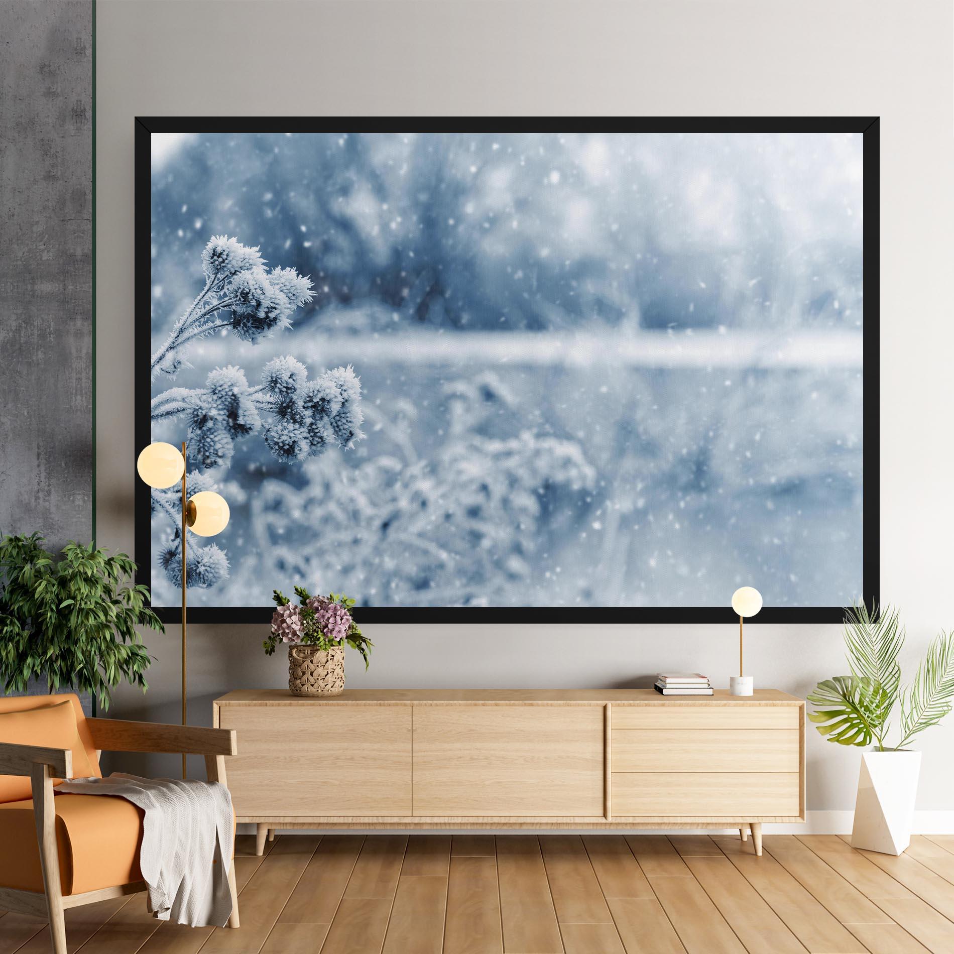 Leinwandbild Pretty Winter Plants mockup 9