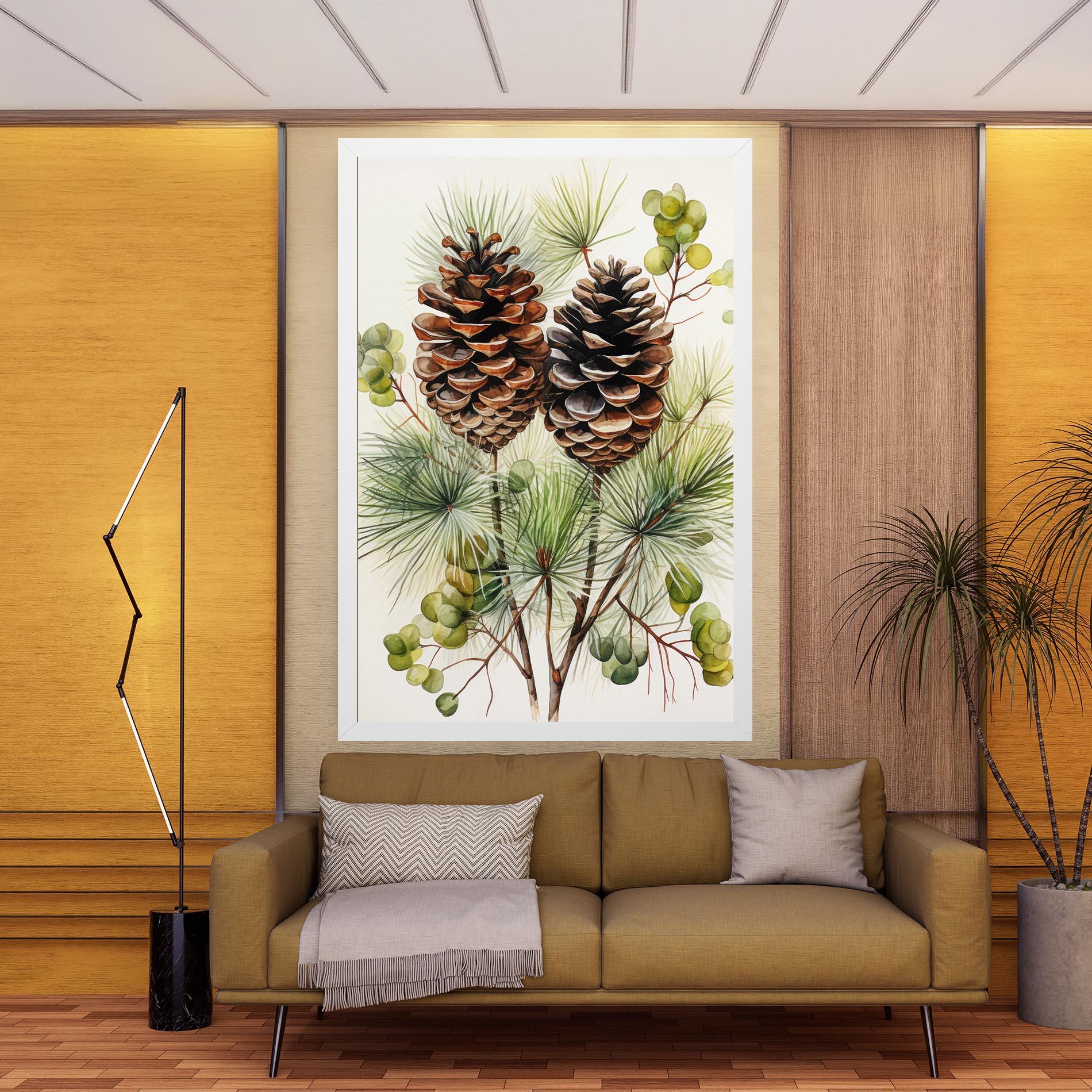Leinwandbild Brown Cones mockup 9